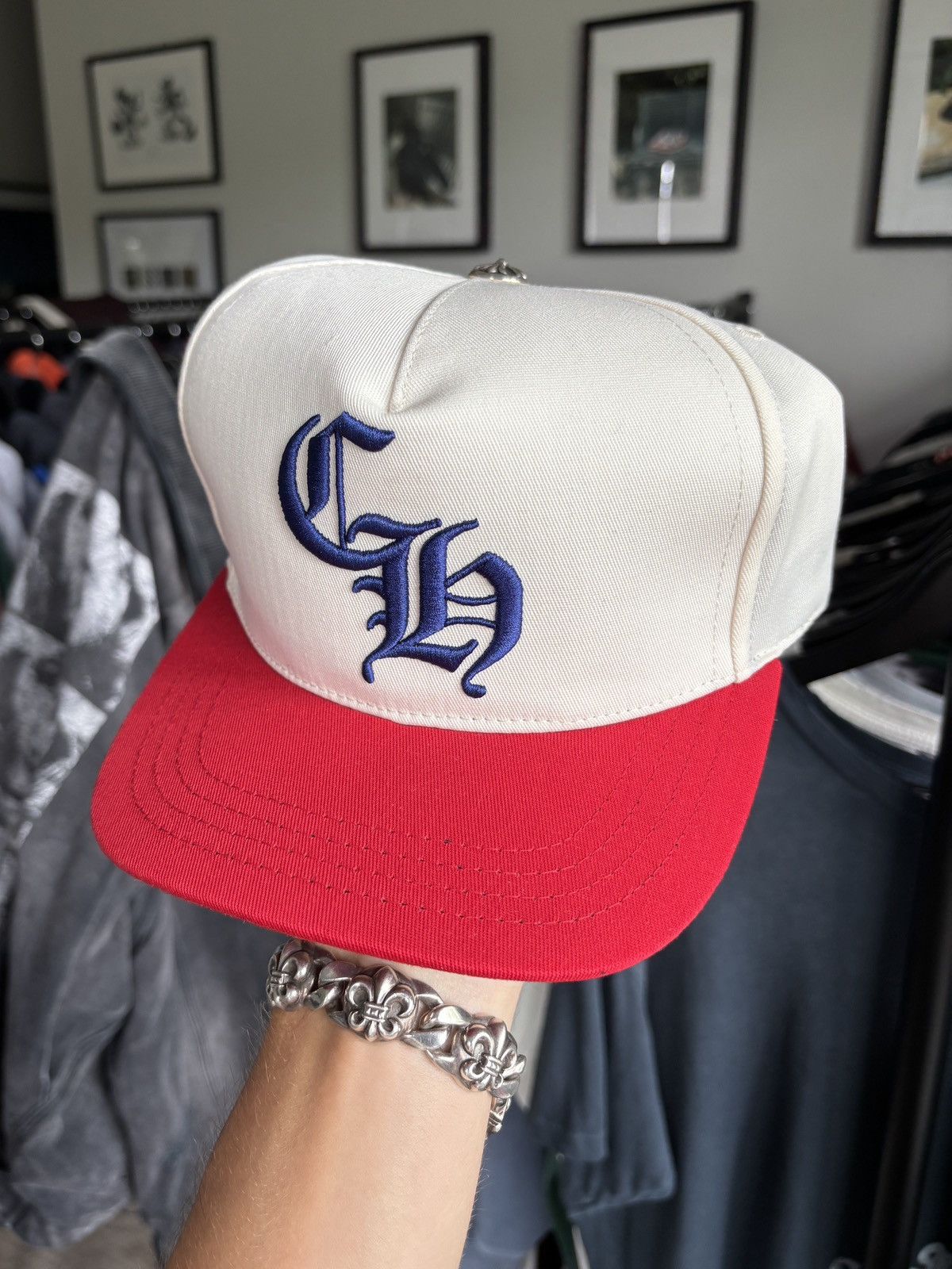Chrome Hearts CHROME HEARTS | CH EMBROIDERED JULY 4 LOGO CAP HAT Size ONE SIZE - 5 Thumbnail
