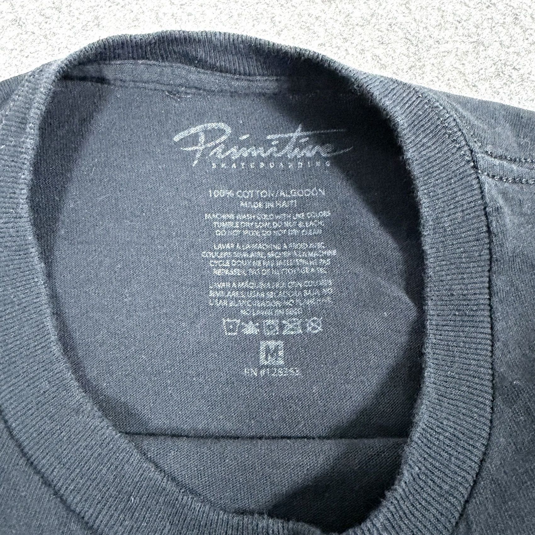Primitive Primitive Casual Front Logo Crew-Neck Pullover T-Shirt Men's Medium Black Size US M / EU 48-50 / 2 - 4 Thumbnail