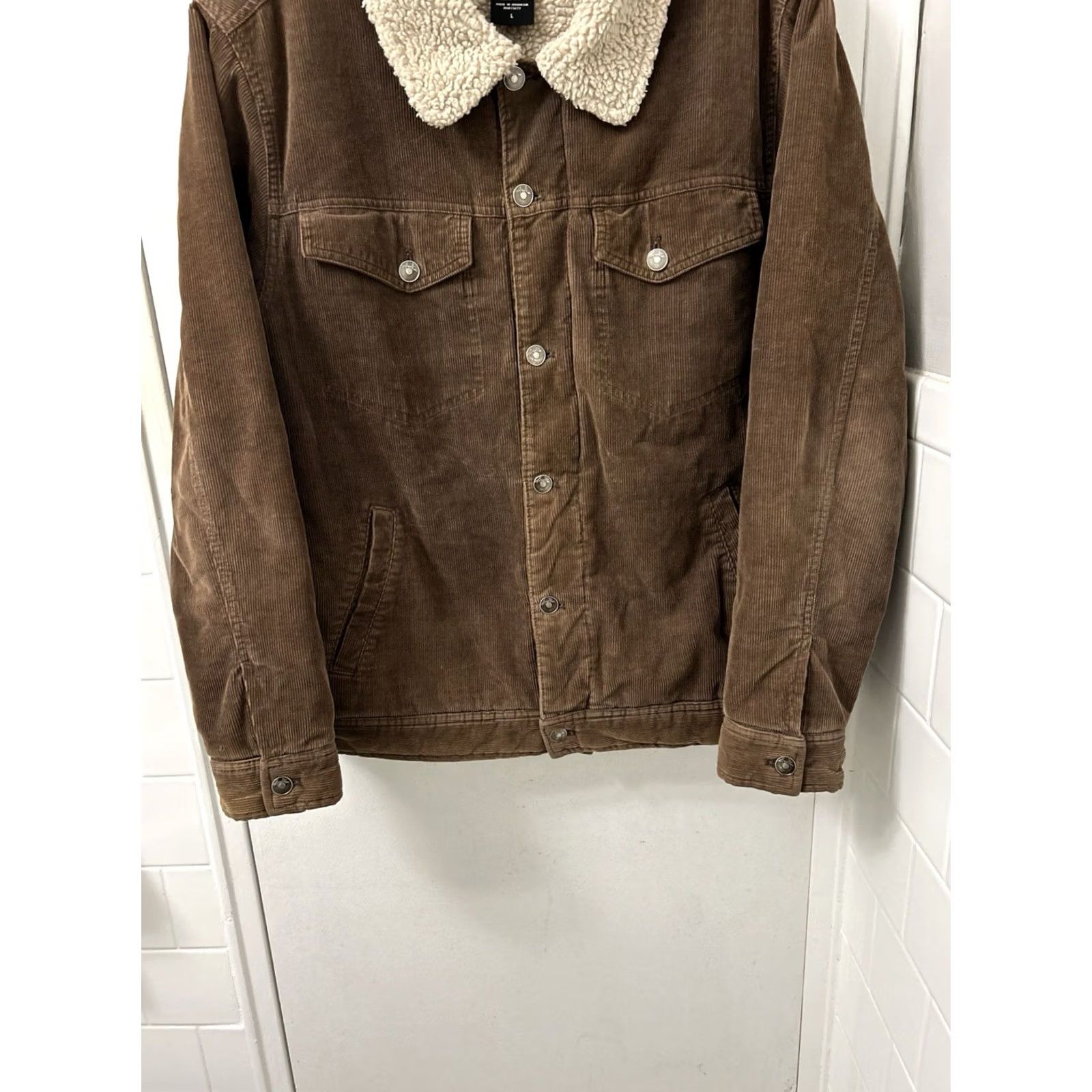 Vintage VTG Tony Hawk Corduroy Trucker Jacket Mens L Brown Sherpa Lined Skater Size US L / EU 52-54 / 3 - 3 Thumbnail