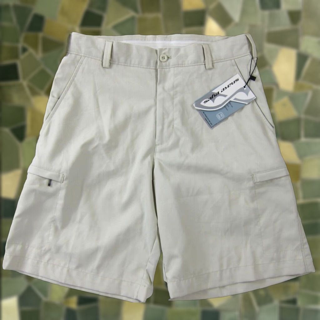 Vintage VINTAGE Snake Eyes Men Cargo Shorts Beig e Brown Flat Front Pocket 30" NWT Size US 30 / EU 46 - 1 Thumbnail