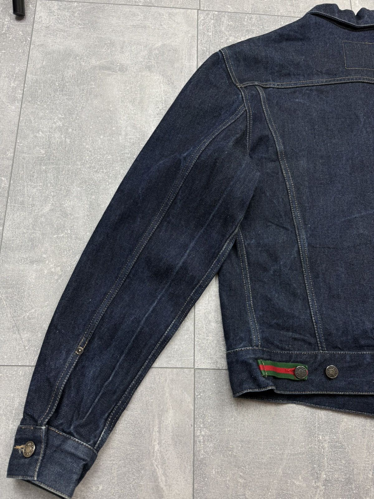 Gucci Gucci Tom Ford 00s Men’s Black Denim Jacket Black Label Size US M / EU 48-50 / 2 - 18 Thumbnail