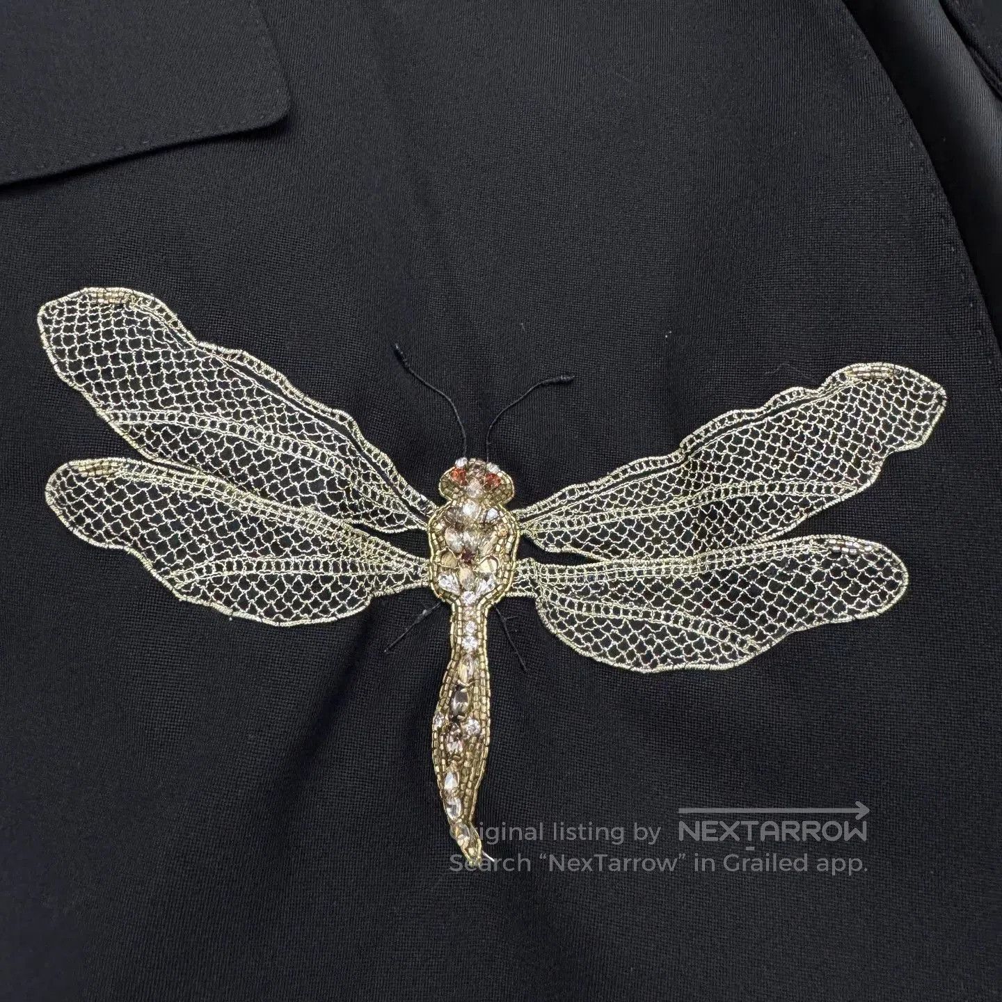 Alexander McQueen Alexander McQueen Pearl Dragonfly Wool Blazer. Size US S / EU 44-46 / 1 - 3 Thumbnail