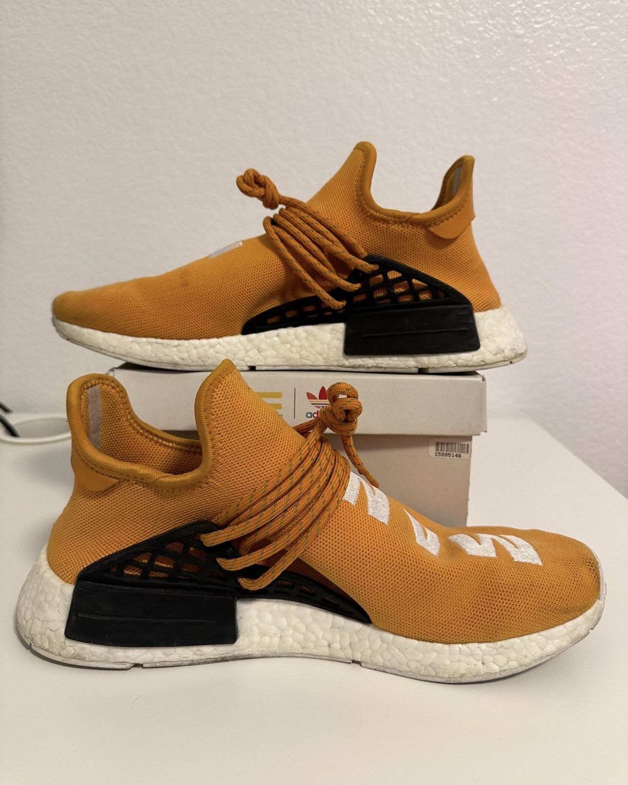 Adidas × Pharrell Pharrell x adidas NMD Human Race 'Tangerine' Size US 9.5 / EU 42-43 - 4 Thumbnail