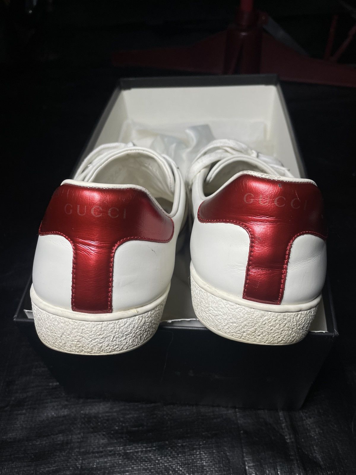 Gucci Gucci Stripe Leather Sneaker Size US 9 / EU 42 - 5 Thumbnail