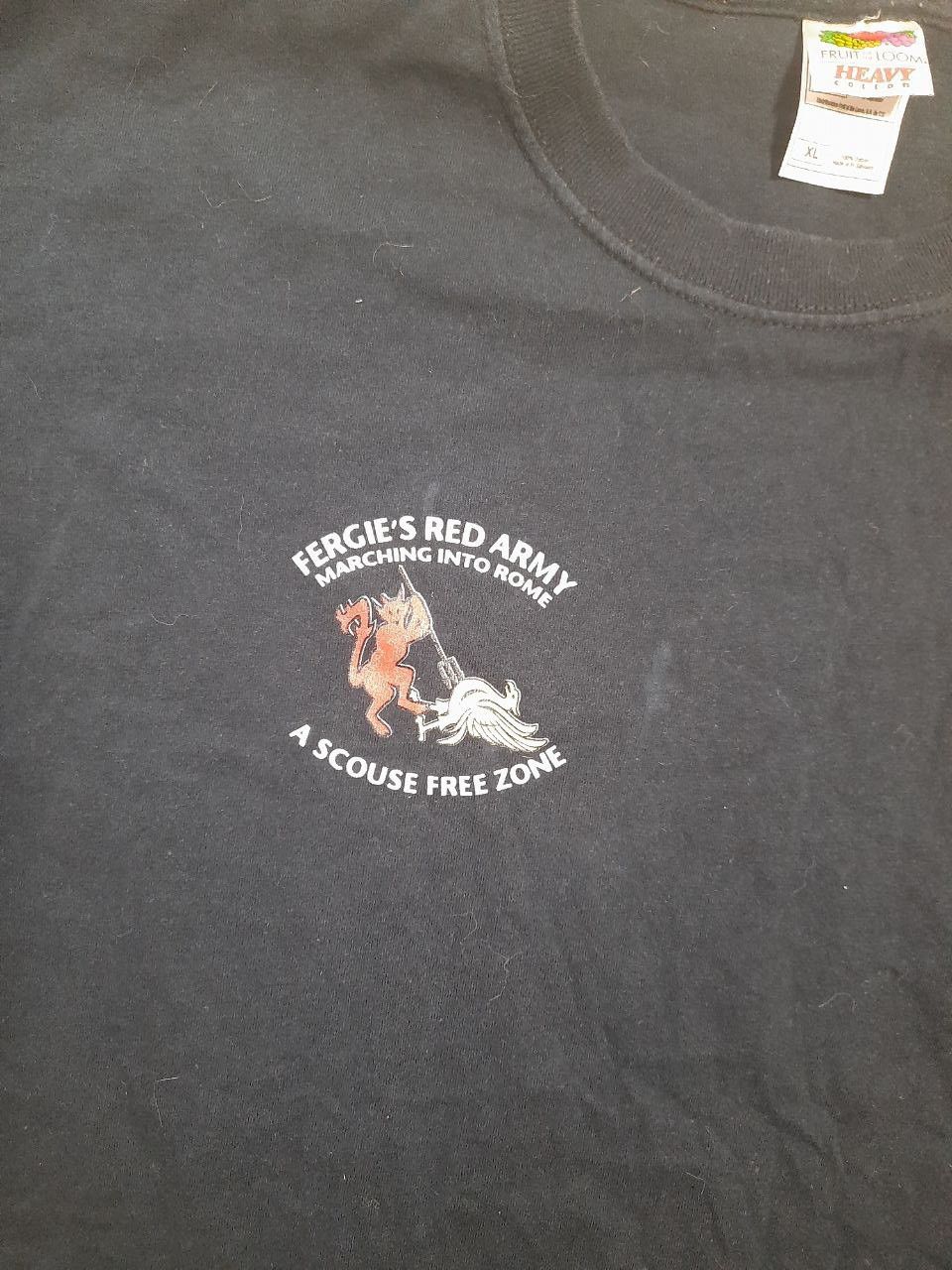 Fruit Of The Loom Fergie's Red Army Champions League Cup Final MMIX T-Shirt Size US XL / EU 56 / 4 - 8 Thumbnail
