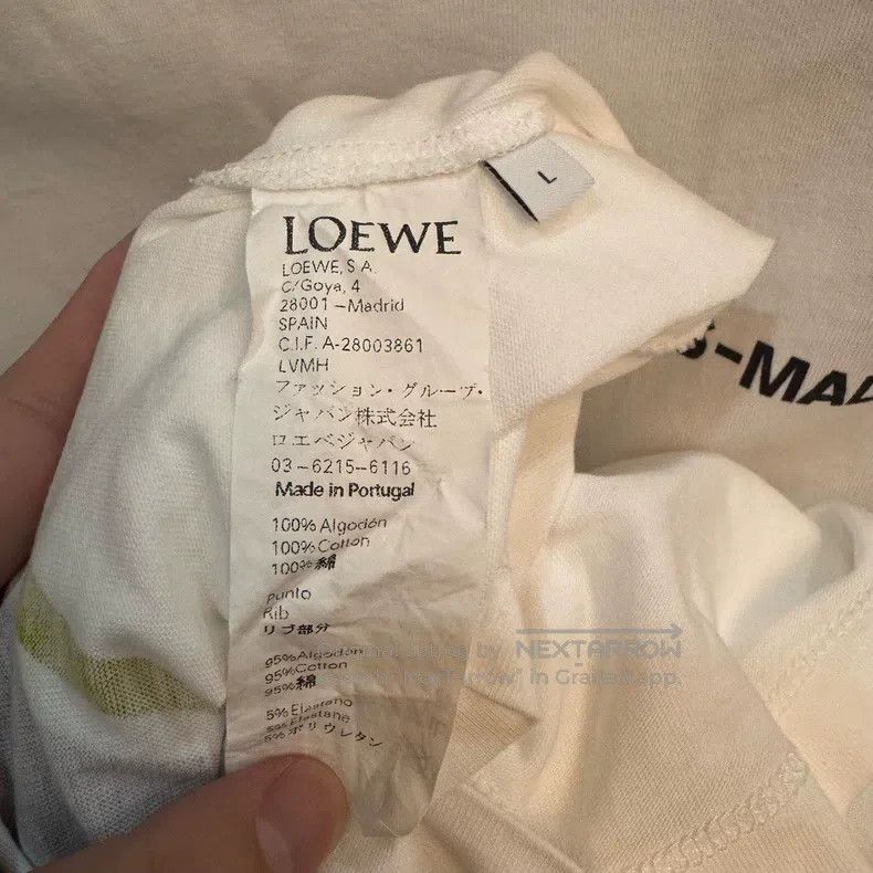 Loewe Loewe White short sleeves behind the snow mountain Size L / US 10 / IT 46 - 3 Thumbnail
