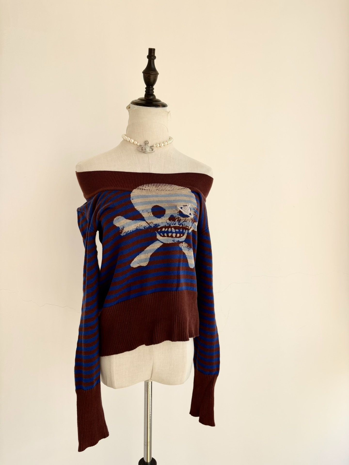 Vivienne Westwood Vivienne Westwood Skeleton Striped Knitwear Size M / US 6-8 / IT 42-44 - 1 Thumbnail