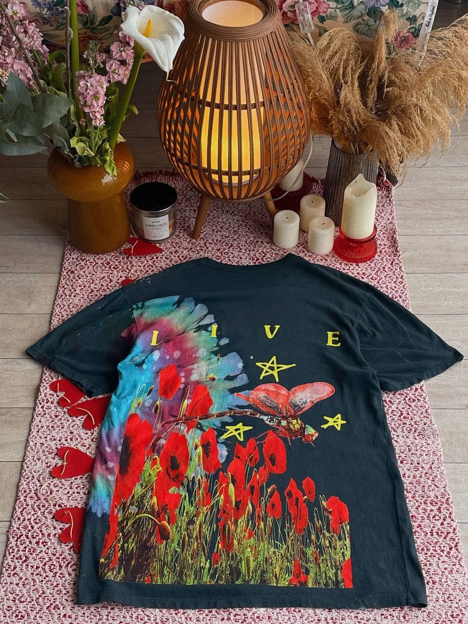 Travis Scott Astroworld Europe Tour 2019 T-Shirt Tie Dye Size US XL / EU 56 / 4 - 1 Thumbnail