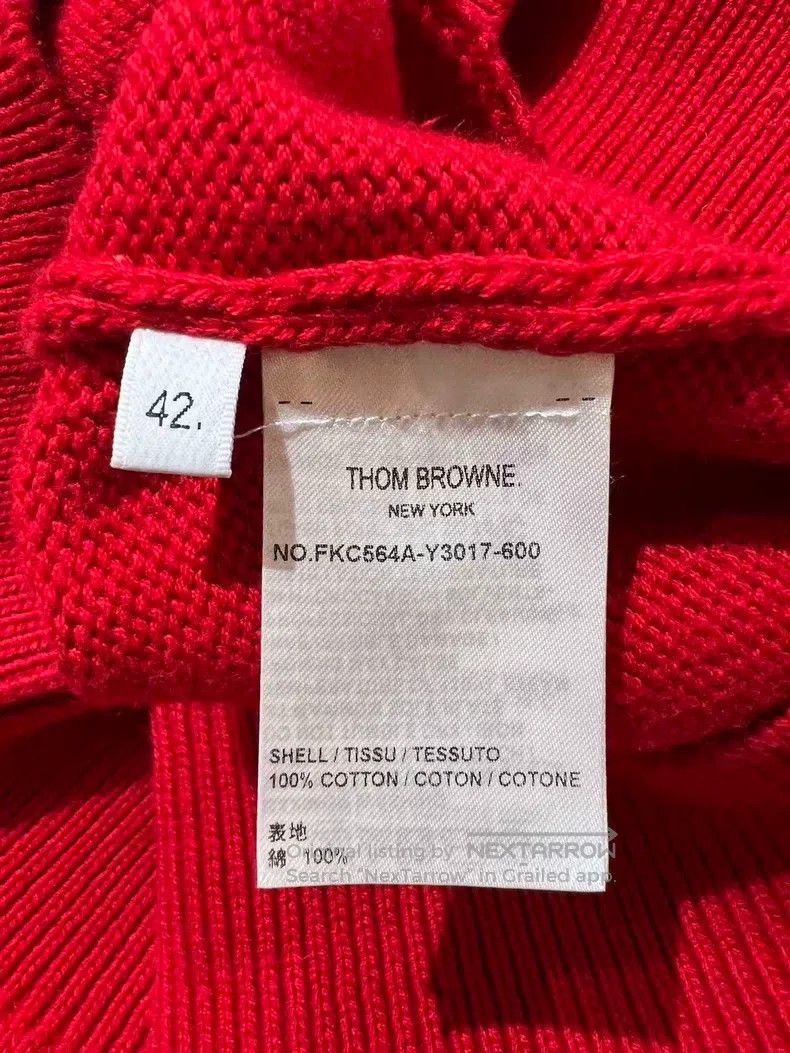 Thom Browne Thom Browne Red retro dog knit cardigan Size M / US 6-8 / IT 42-44 - 8 Thumbnail