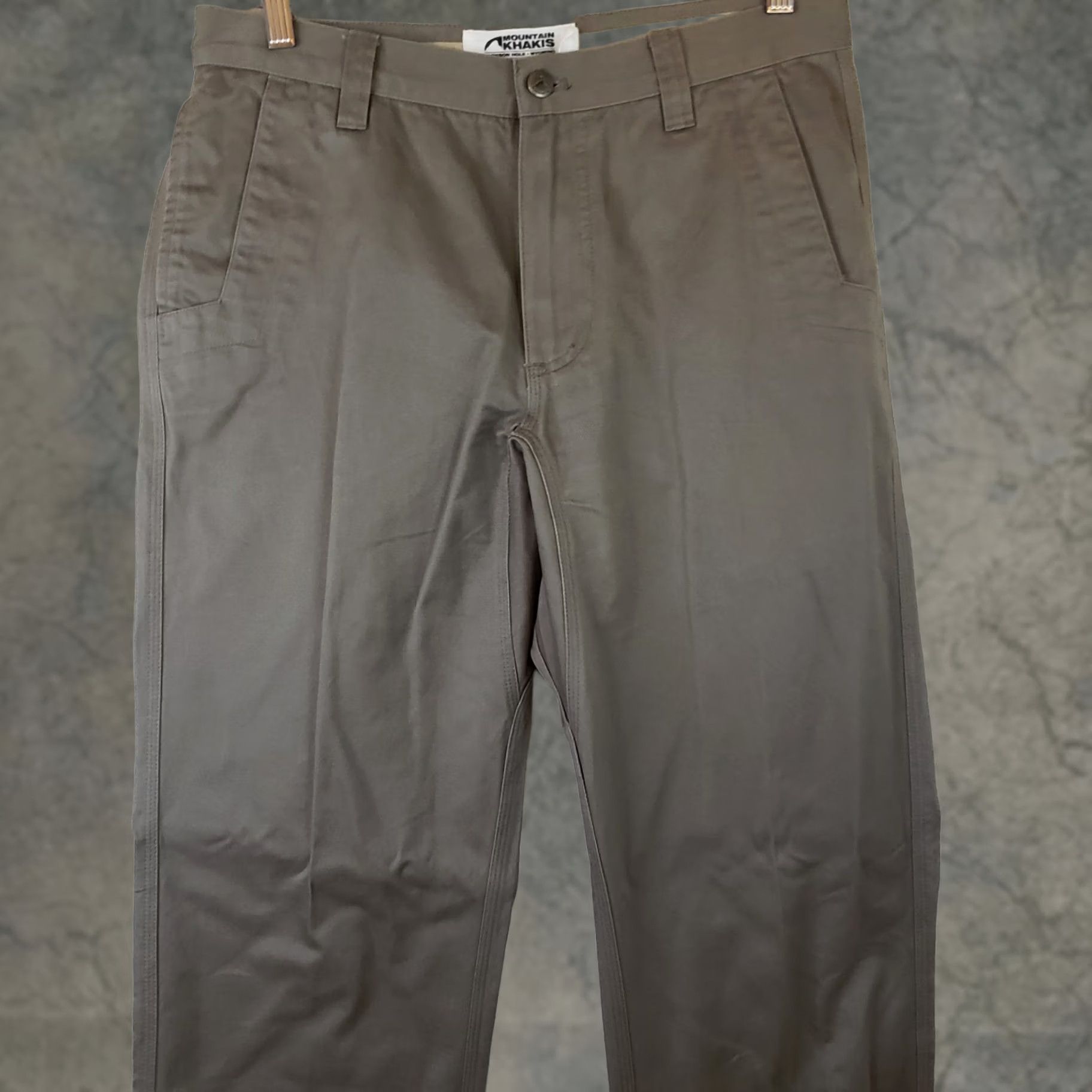 Mountain Khakis Mountain Khakis Teton Twill Pants Mens Regular 32x32 Green Khaki Chino 5-Pocket Straight Front Belt Loops Zipper Button Cotton Canvas Casual Workwear Size US 32 / EU 48 - 1 Thumbnail