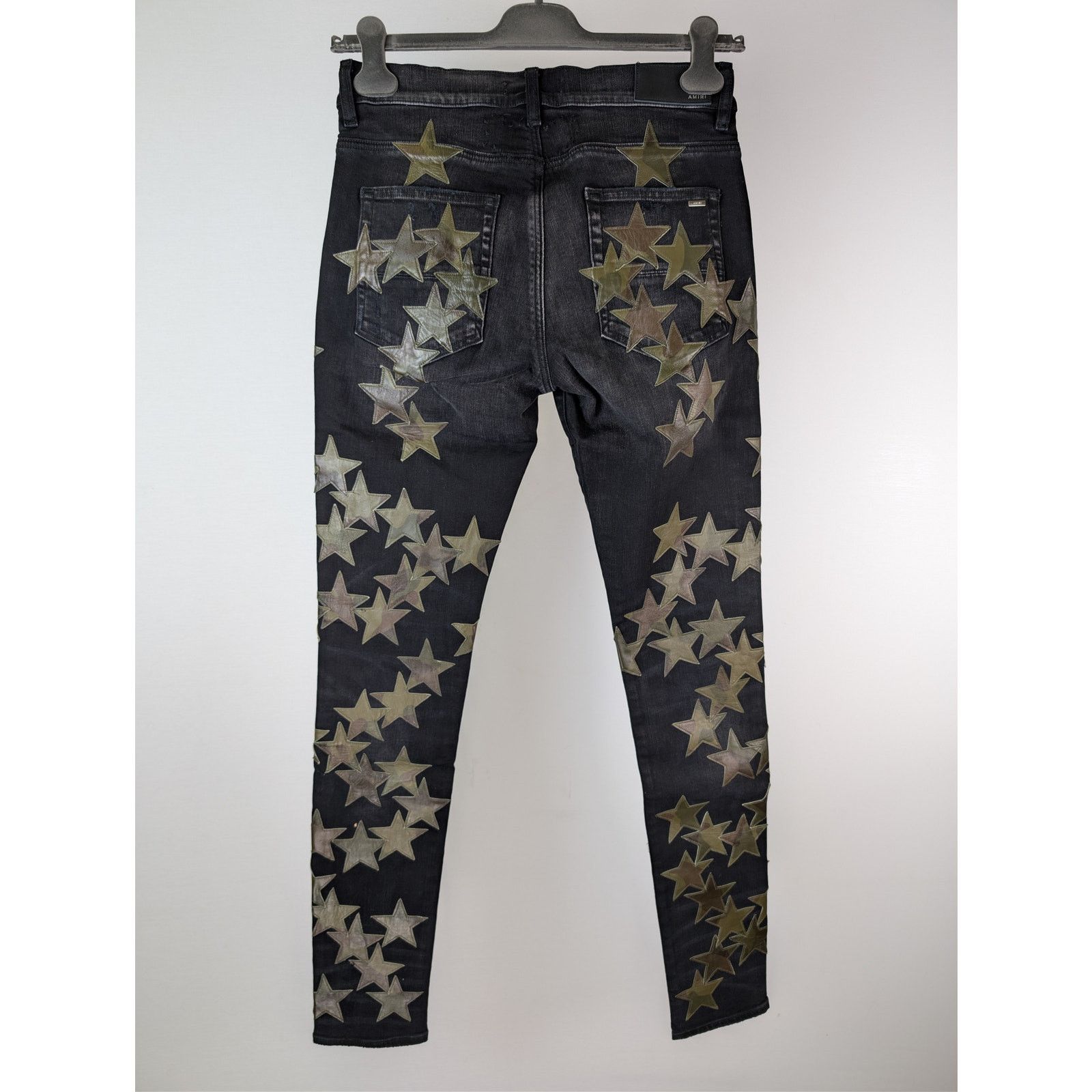 Amiri o1rshd1 Chemist Jean Denim Jeans in Aged Black Size US 31 - 12 Thumbnail