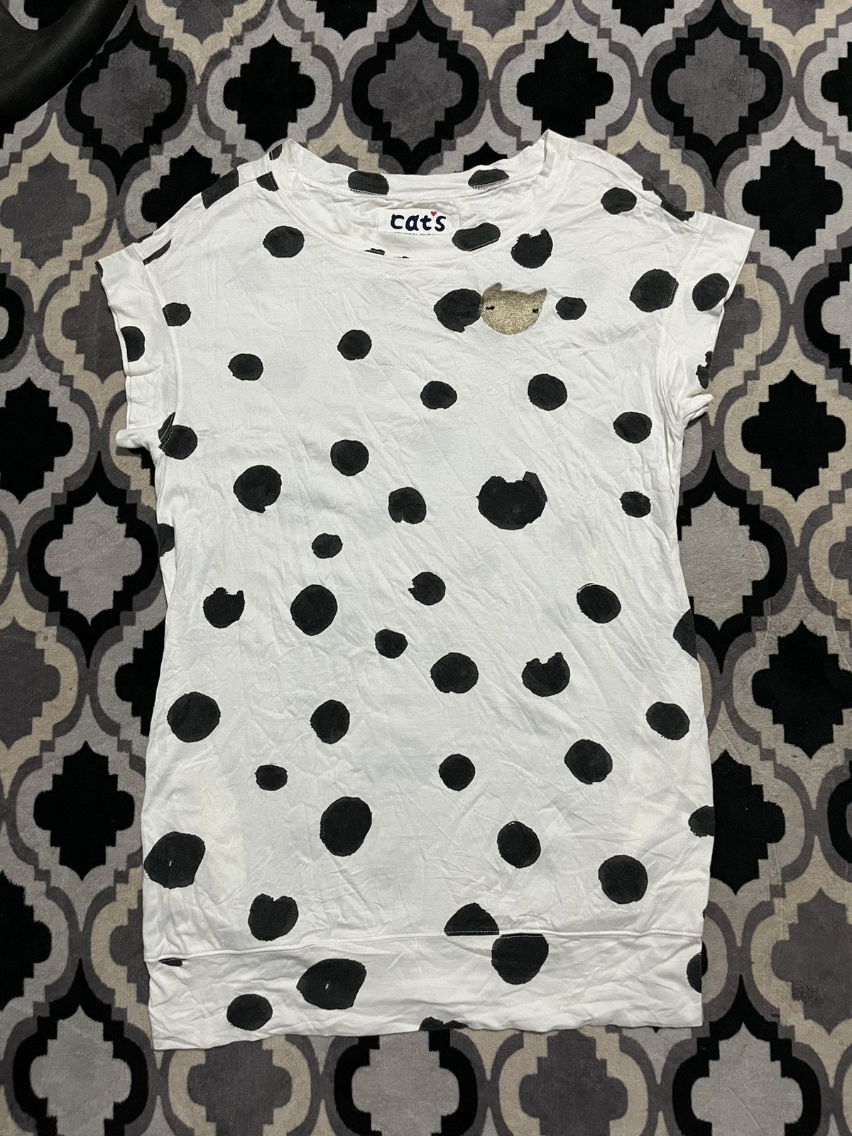 Tsumori Chisato Tsumori chisato issey miyake cats polkadot tshirt Size XS / US 0-2 / IT 36-38 - 1 Thumbnail