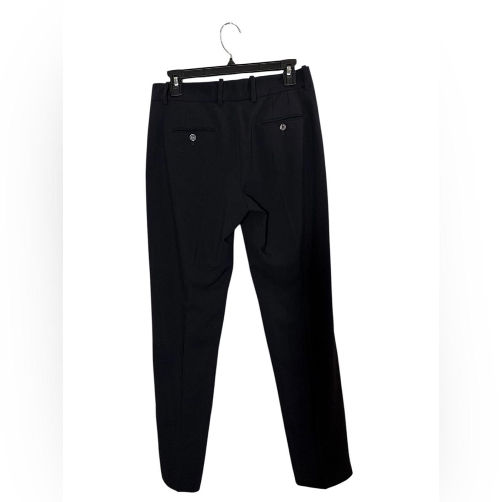 Armani Collezioni Armani Collezioni Women’s Classic Black Straight Leg Pants Size 27" / US 4 / IT 40 - 4 Thumbnail