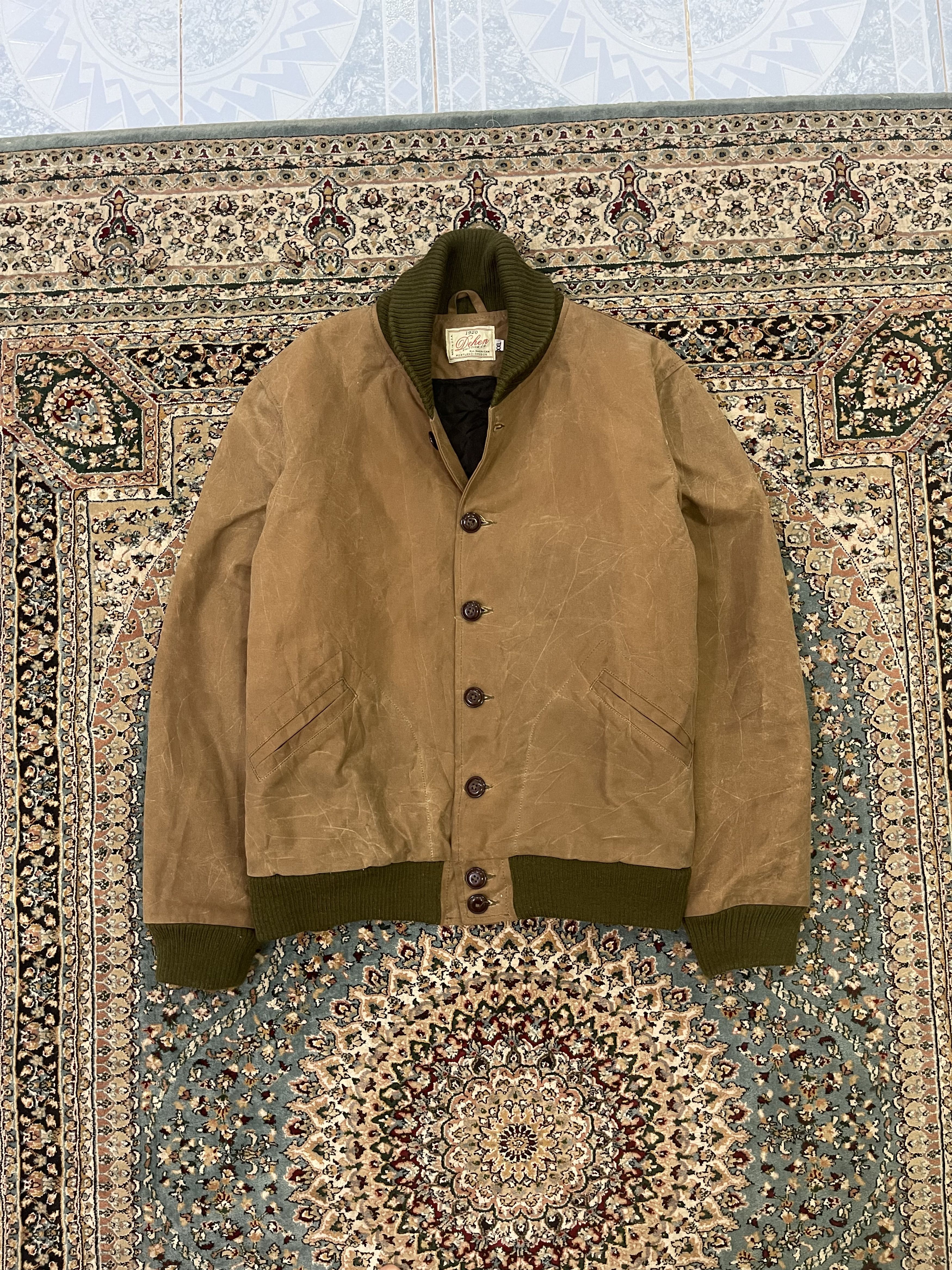 Dehen 1920 Dehen 1920 Heavy Duty Old School Truth Waxed Oil Jacket Size US XXL / EU 58 / 5 - 1 Thumbnail