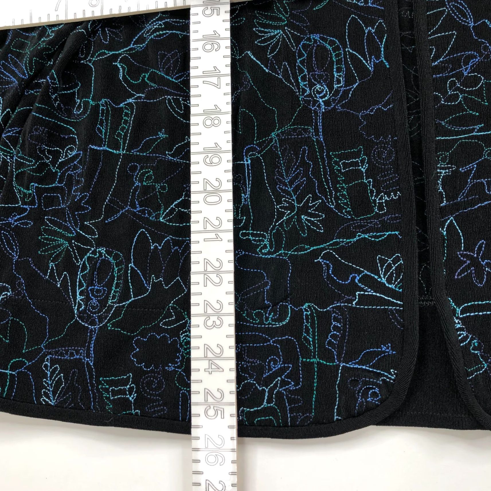 Vintage Chico's Travelers 2 Acetate Slinky Open Front Cardigan Black Blue MINT Cardigan Women's Regular XS? Size XS / US 0-2 / IT 36-38 - 7 Thumbnail