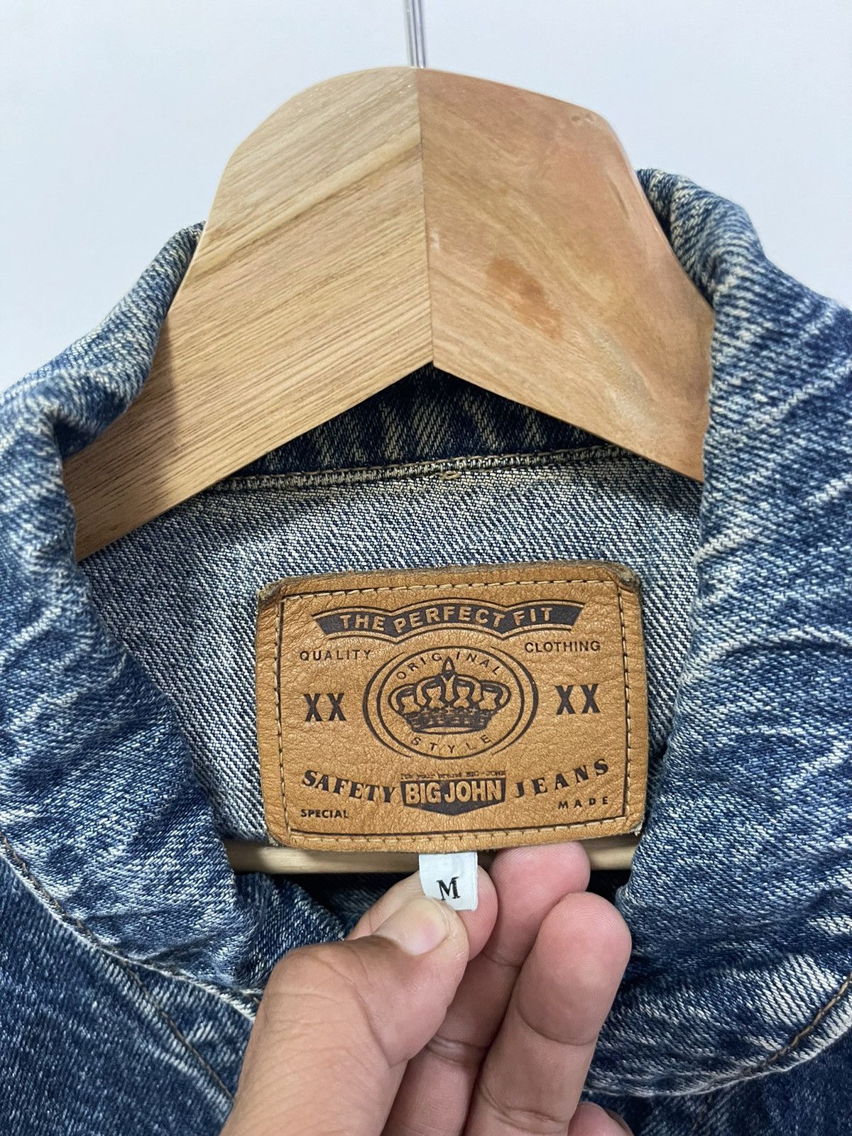 Big John Japanese Big John Distressed Denim Trucker Vintage Jacket Size US M / EU 48-50 / 2 - 12 Thumbnail