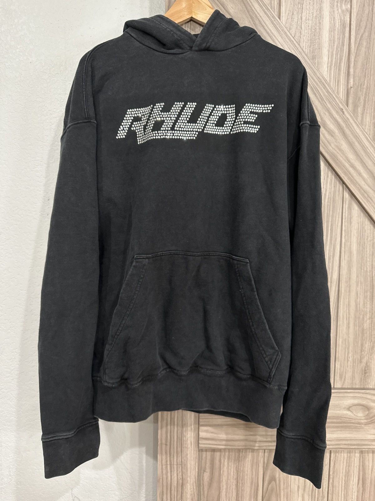 Rhude rhinestone hoodie sale