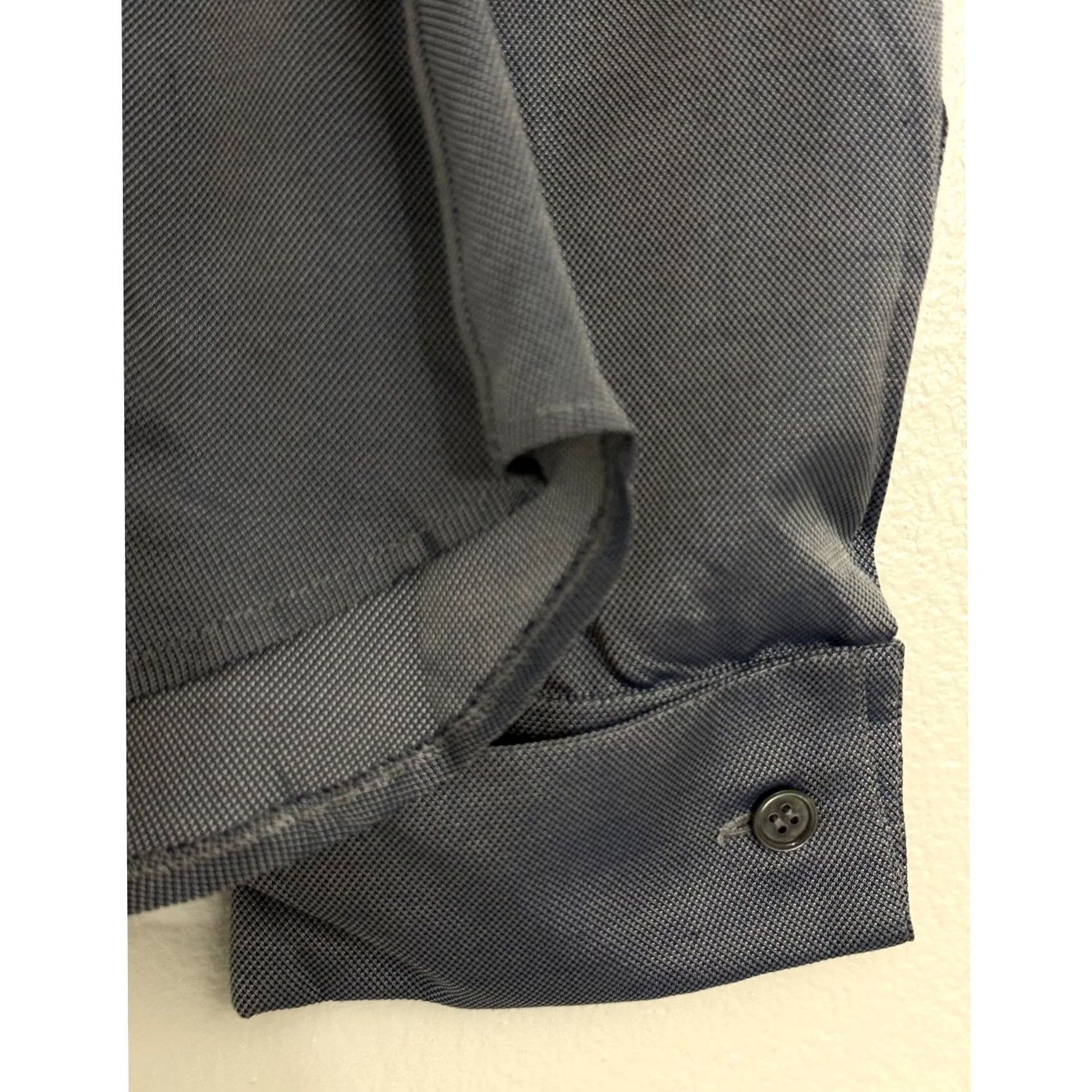 Guy Laroche Guy Laroche Silk Blouse Blue Solid Long Sleeve France Size 16 Women Size XXL / US 16-18 / IT 52-54 - 3 Thumbnail