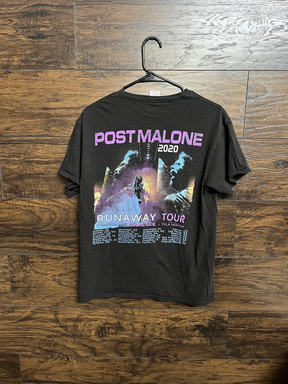 Designer Post Malone T-shirt Runaway tour 2020 Shirt 2 Sided - M Size US M / EU 48-50 / 2 - 2 Thumbnail