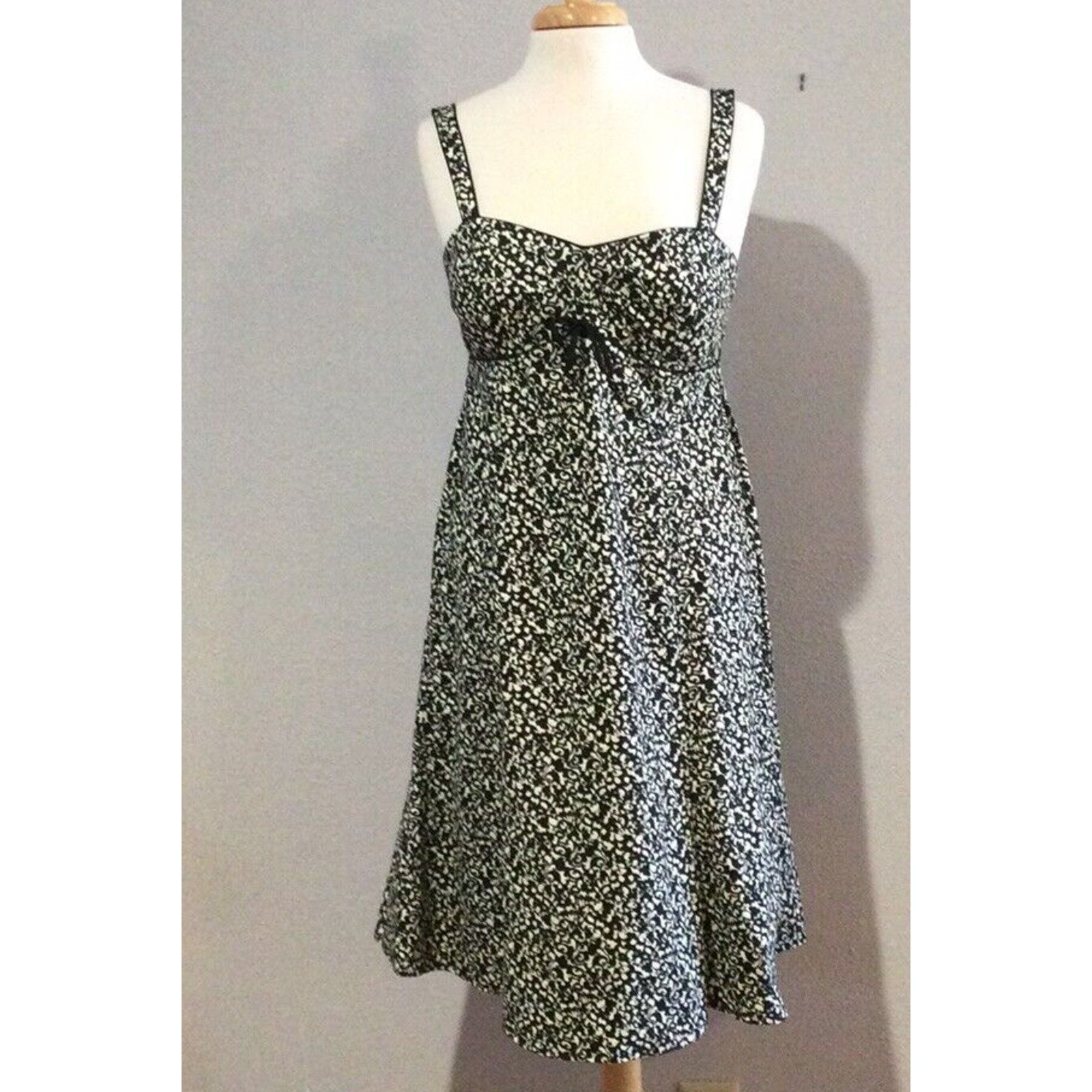 Vintage R&K Originals Black & White A Line Sundress Size 8 Size M / US 6-8 / IT 42-44 - 1 Thumbnail