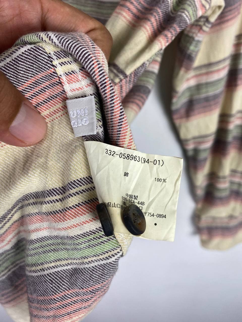 Flannel uniqlo striped flannel shirt nice design Size US L / EU 52-54 / 3 - 6 Thumbnail