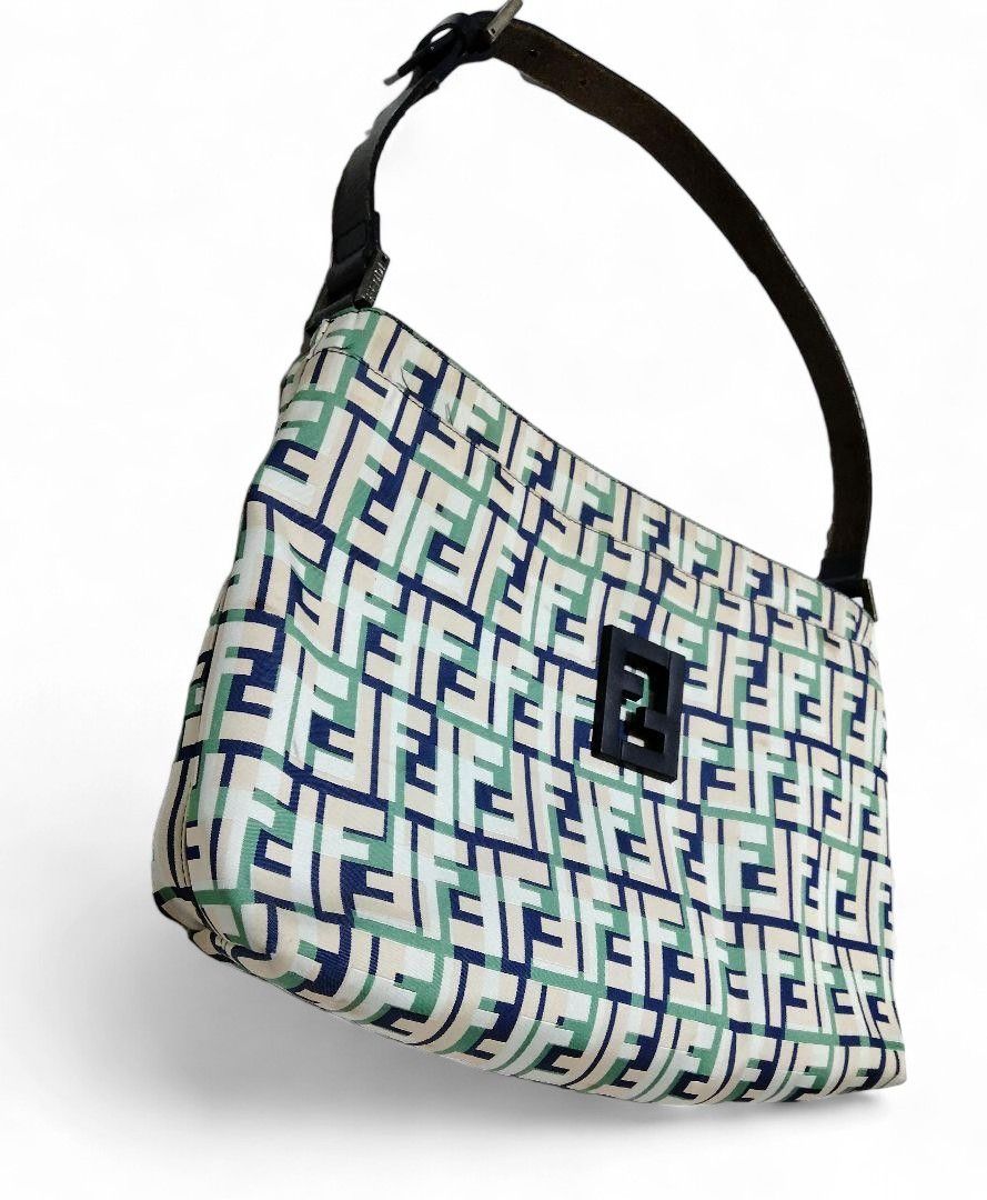 Fendi Fendi - Zucca Zucchino Handbag Shoulder Bag Monogram Black Size ONE SIZE - 4 Thumbnail