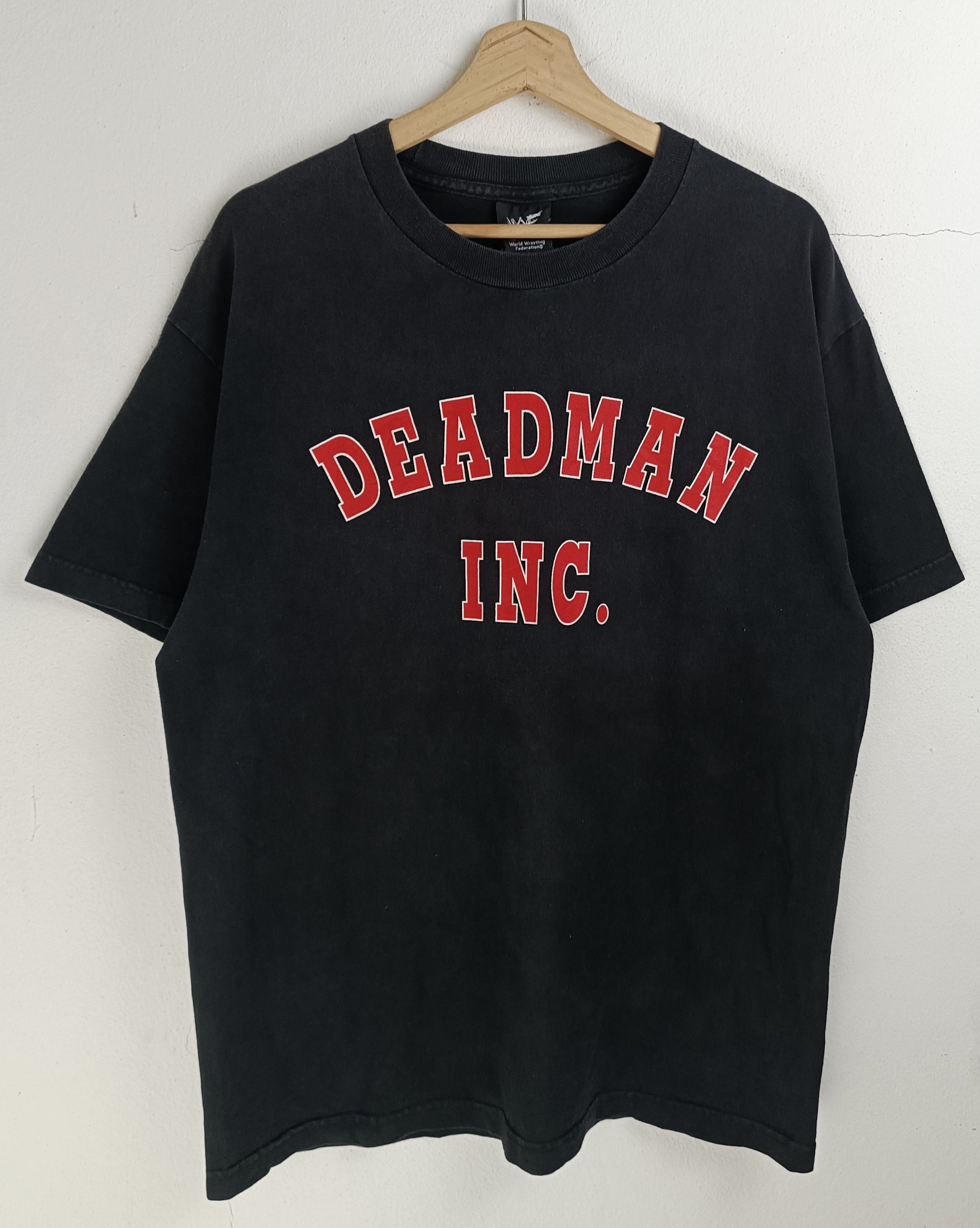 WWE VINTAGE 2000s DEADMAN INC THE UNDERTAKER FADED WWF WWE TEE Size US L / EU 52-54 / 3 - 3 Thumbnail