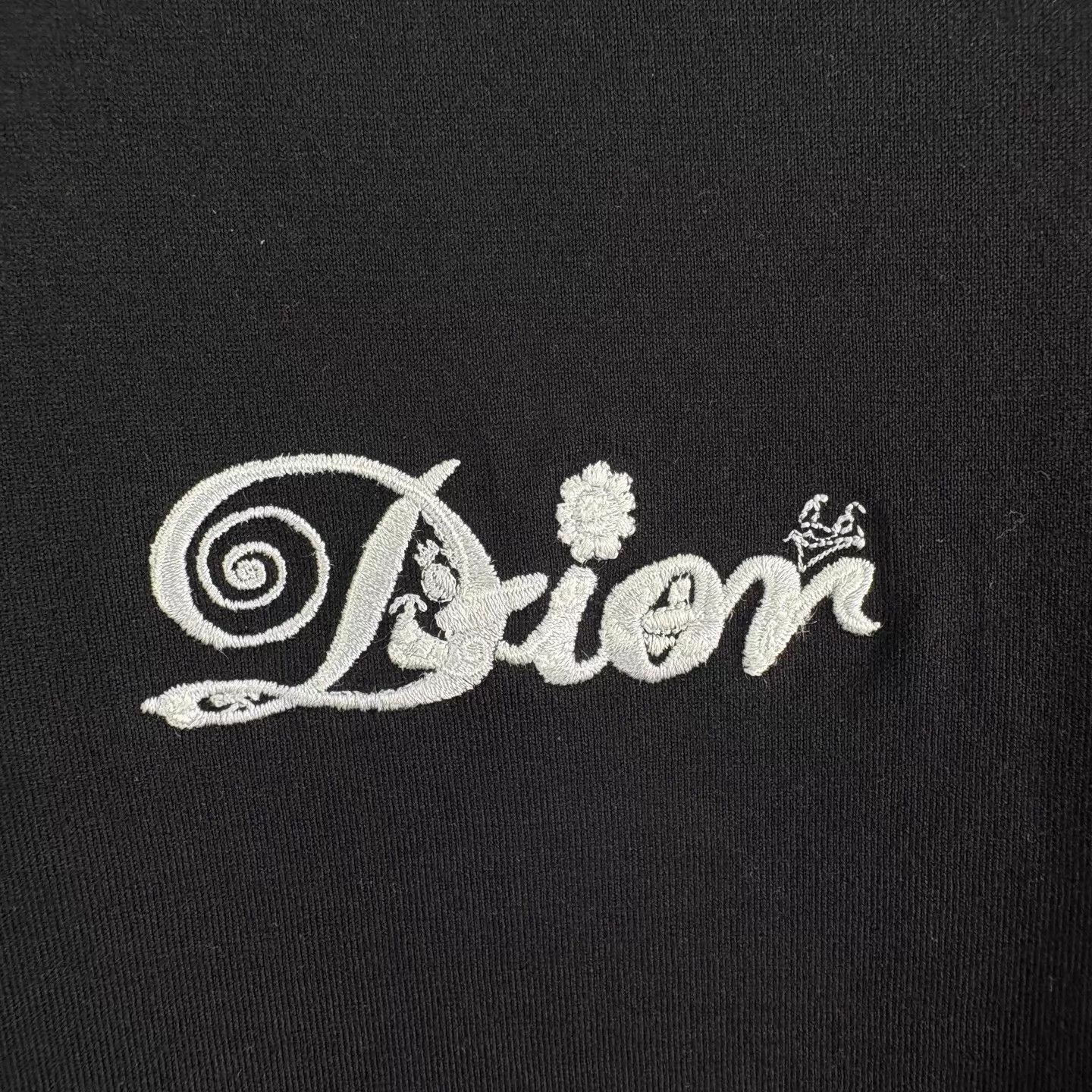 Dior Dior x K. Scharf Black Embroidered Logo SS Tee XS Size US XS / EU 42 / 0 - 4 Thumbnail