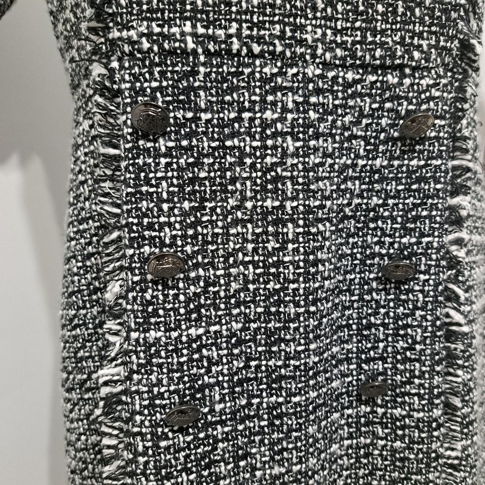 Other Nanette Lepore Boucle Double Breasted Sheath Mini Dress Blac Size M / US 6-8 / IT 42-44 - 11 Thumbnail