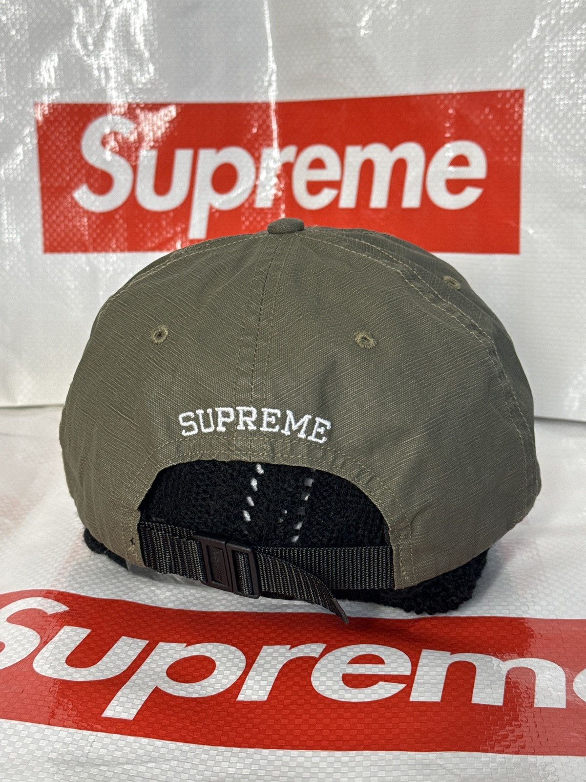 Supreme Supreme small box coated linen 6 panel cap ss 22 | Grailed