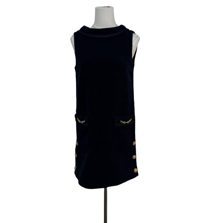 Gucci Gucci Navy Wool Blend Mini Dress Size IT 36 Size XS / US 0-2 / IT 36-38 - 1 Thumbnail