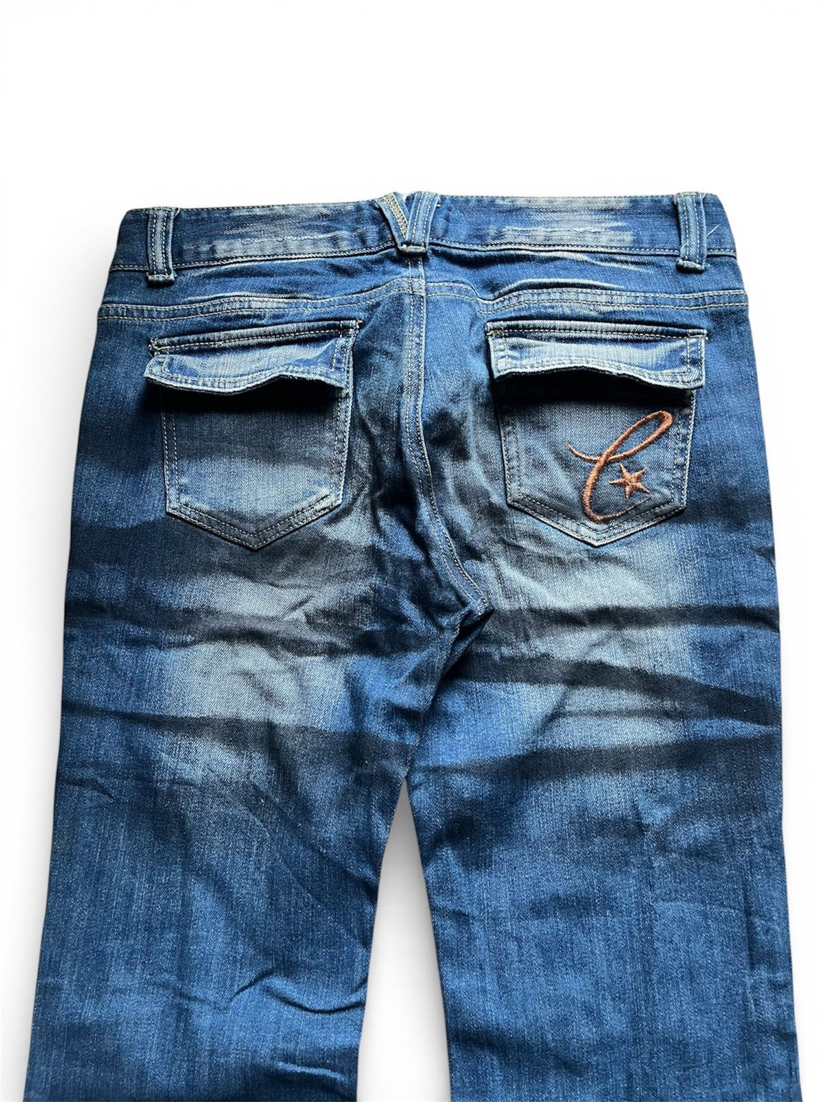 Tornado Mart corcaroli studed flared zebra denim pants Size US 30 / EU 46 - 5 Thumbnail