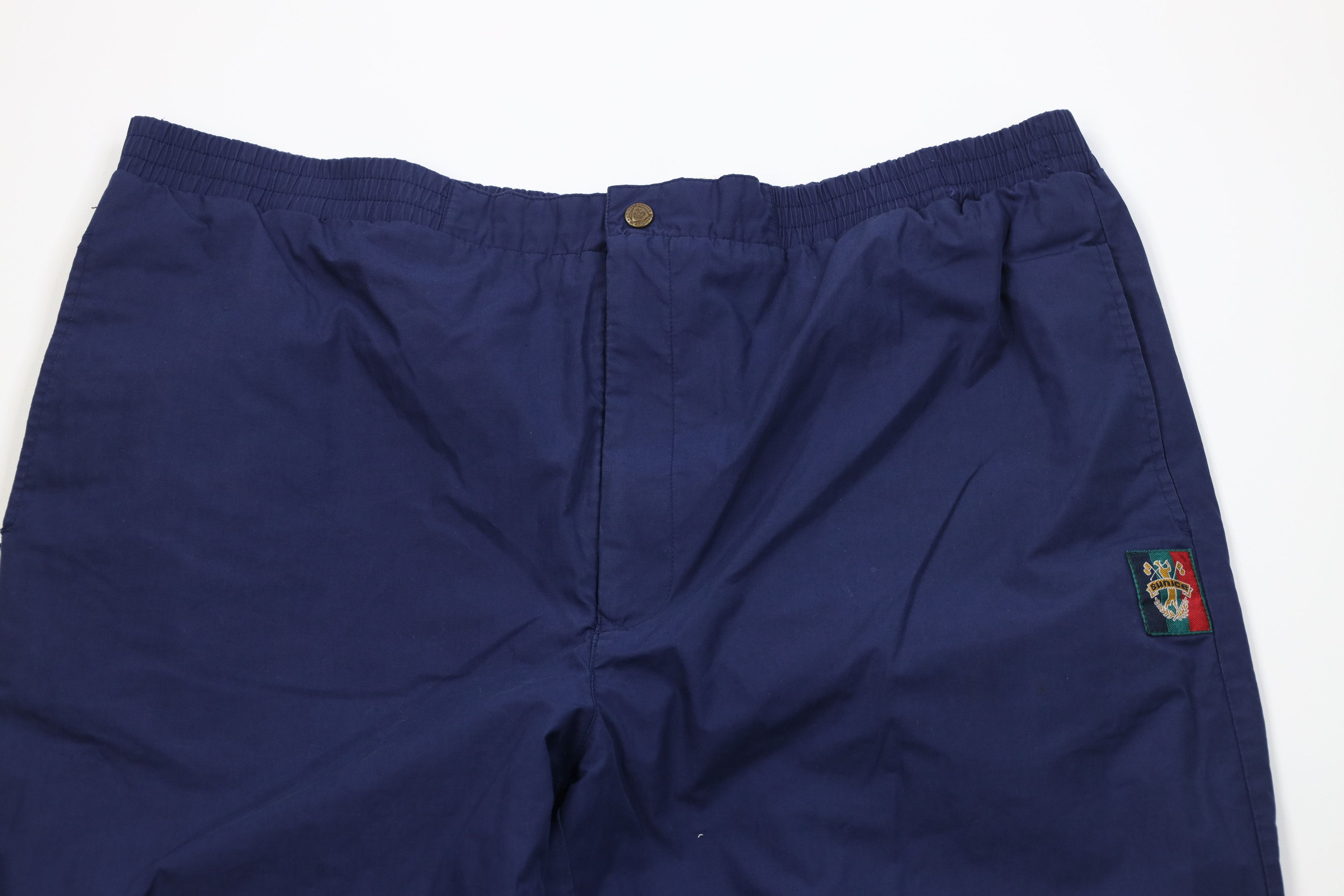 Vintage Vintage 90s Streetwear Waterproof Rain Pants Navy Blue Size US 40 / EU 56 - 2 Thumbnail