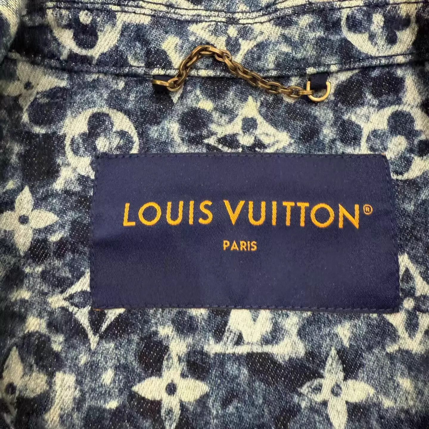 Louis Vuitton LV Monogram Full Print Denim Jacket 46 Size US S / EU 44-46 / 1 - 3 Thumbnail