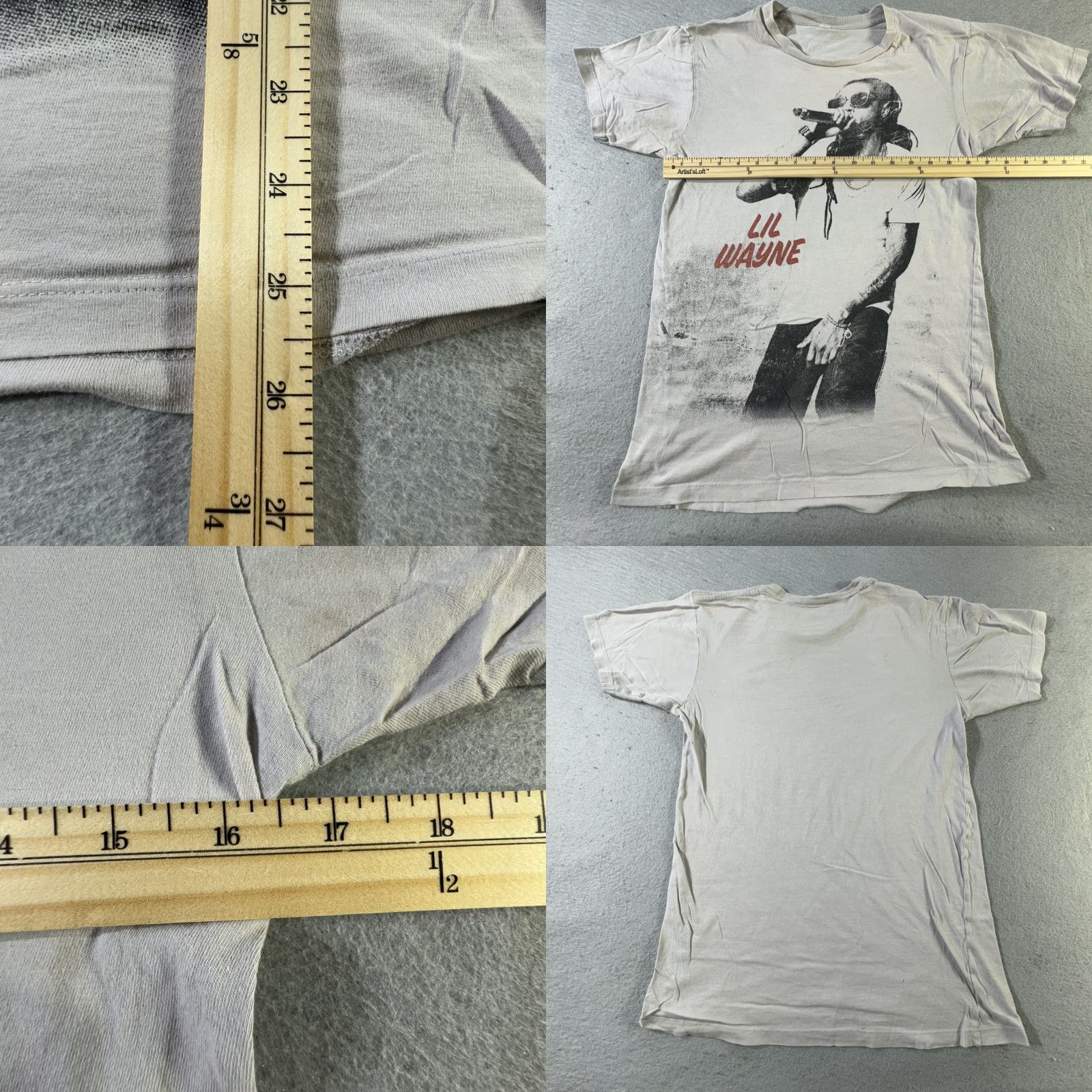 Vintage VINTAGE Lil Wayne Mens Medium T-Shirt White Rap Hip Hop Concert Music Graphic Tee Size US M / EU 48-50 / 2 - 8 Thumbnail
