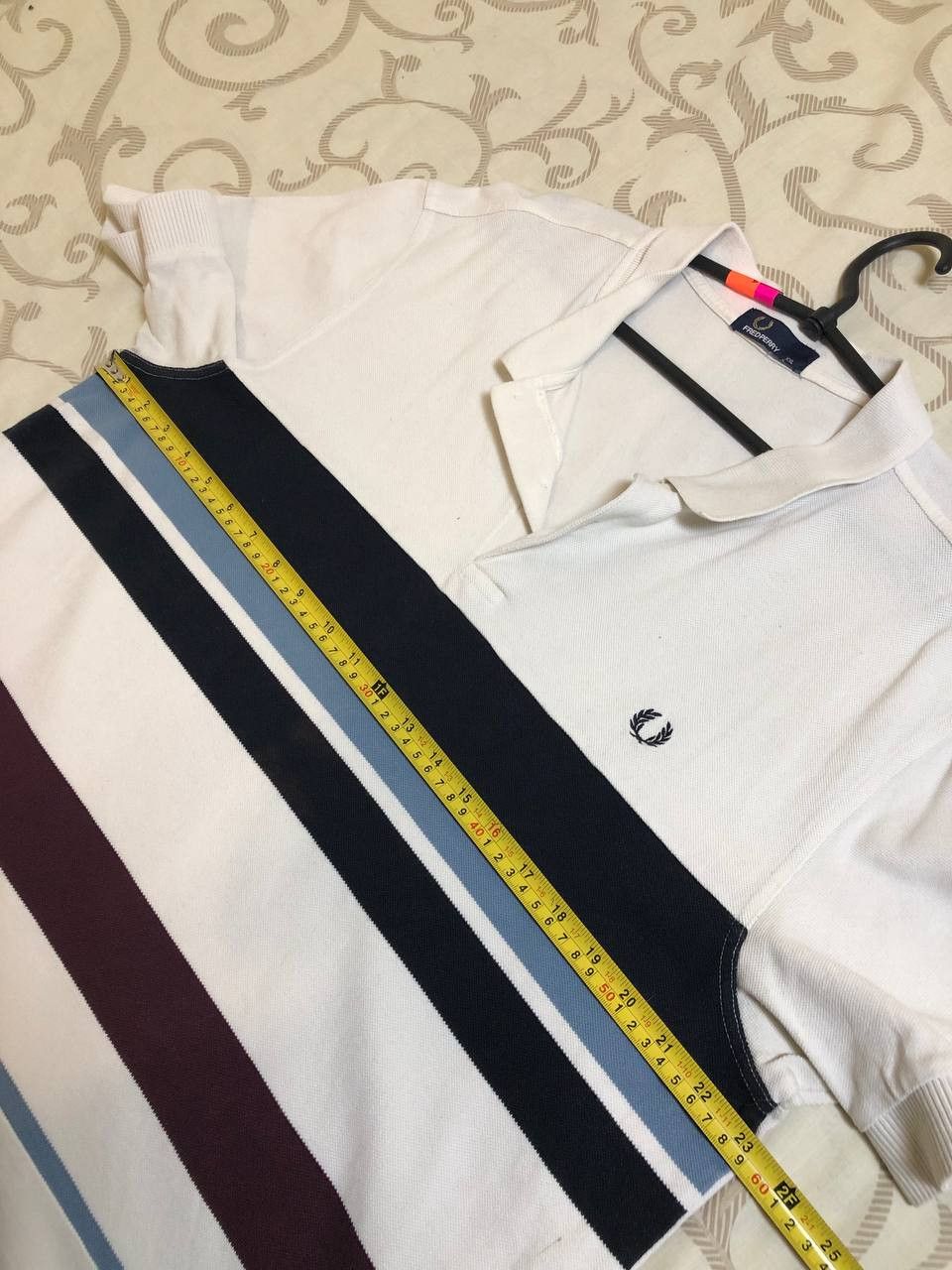 Fred Perry Vintage Fred Perry Classic Fit Striped Polo Size US XXL / EU 58 / 5 - 5 Thumbnail