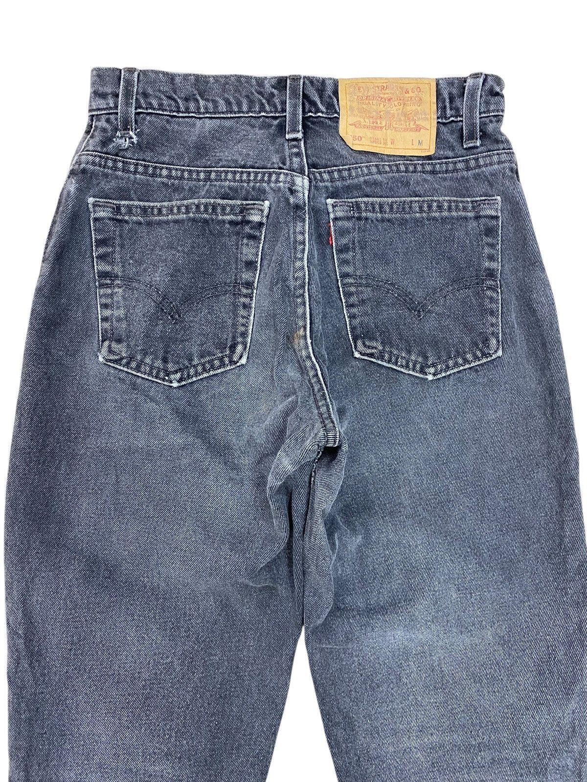 Levi's Levi’s 550 Black Wash Fit Tapered Leg Style Jeans Size US 26 / EU 42 - 4 Thumbnail