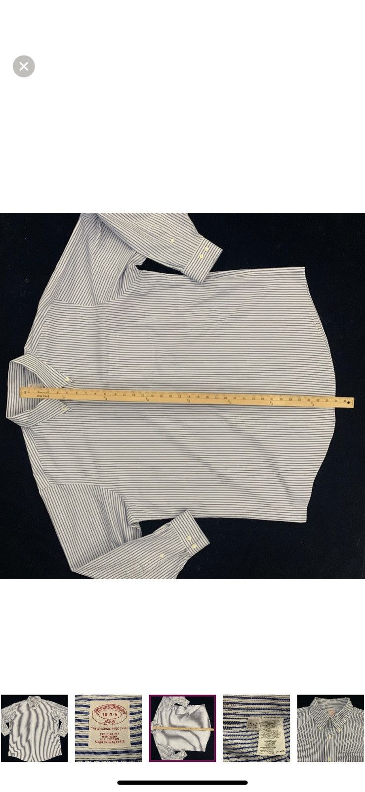 Brooks Brothers BROOKS BROTHERS 18 x 34/35 Dress Shirt Size US XXL / EU 58 / 5 - 6 Thumbnail