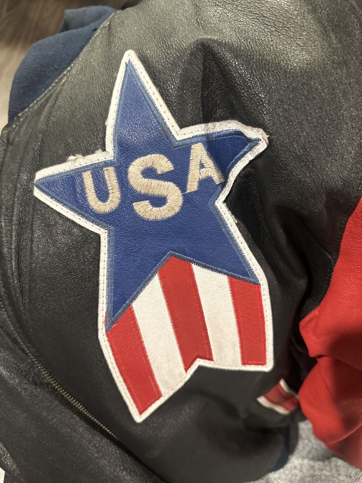 Michael Hoban × Vintage VINTAGE 2000’s MICHAEL HOBAN USA PATRIOTIC 9/11 JACKET Size US XL / EU 56 / 4 - 6 Thumbnail