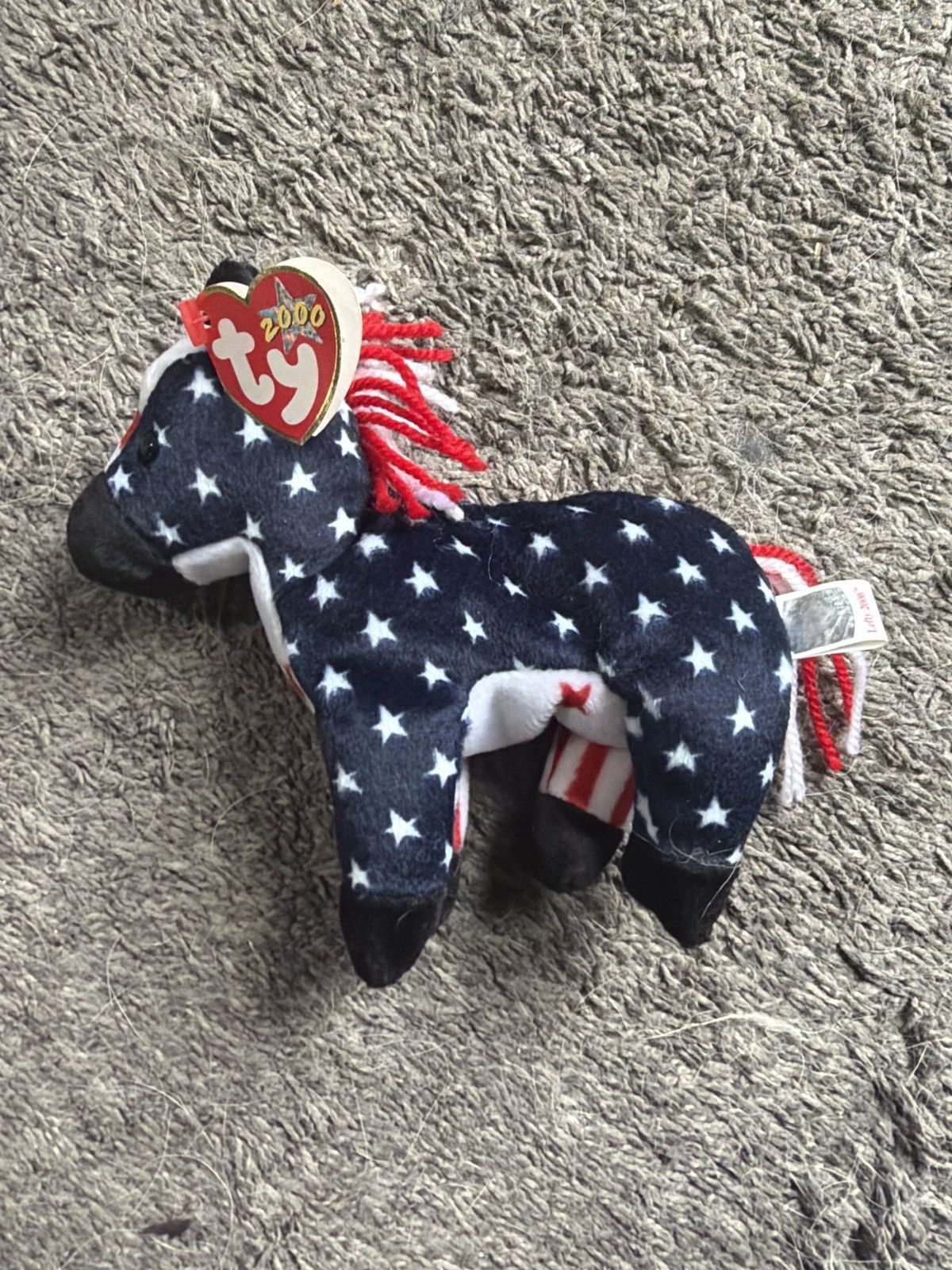 Vintage 2000 Ty Lefty 2000 Beanie Baby Size ONE SIZE - 2 Thumbnail