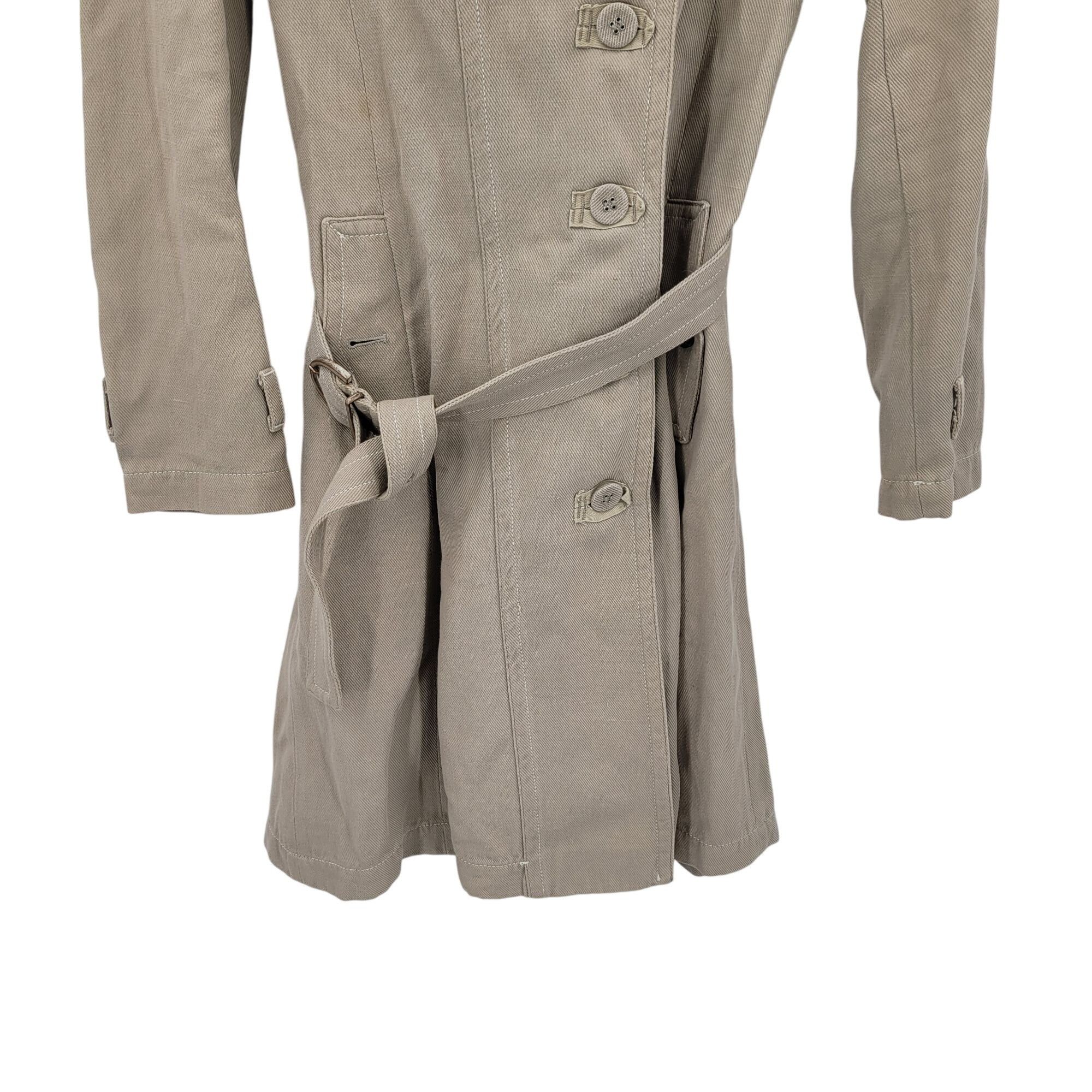 Pinko Pinko Womens Beige Belted Trench Coat Sz S Button Closure Hi Size S / US 4 / IT 40 - 9 Thumbnail