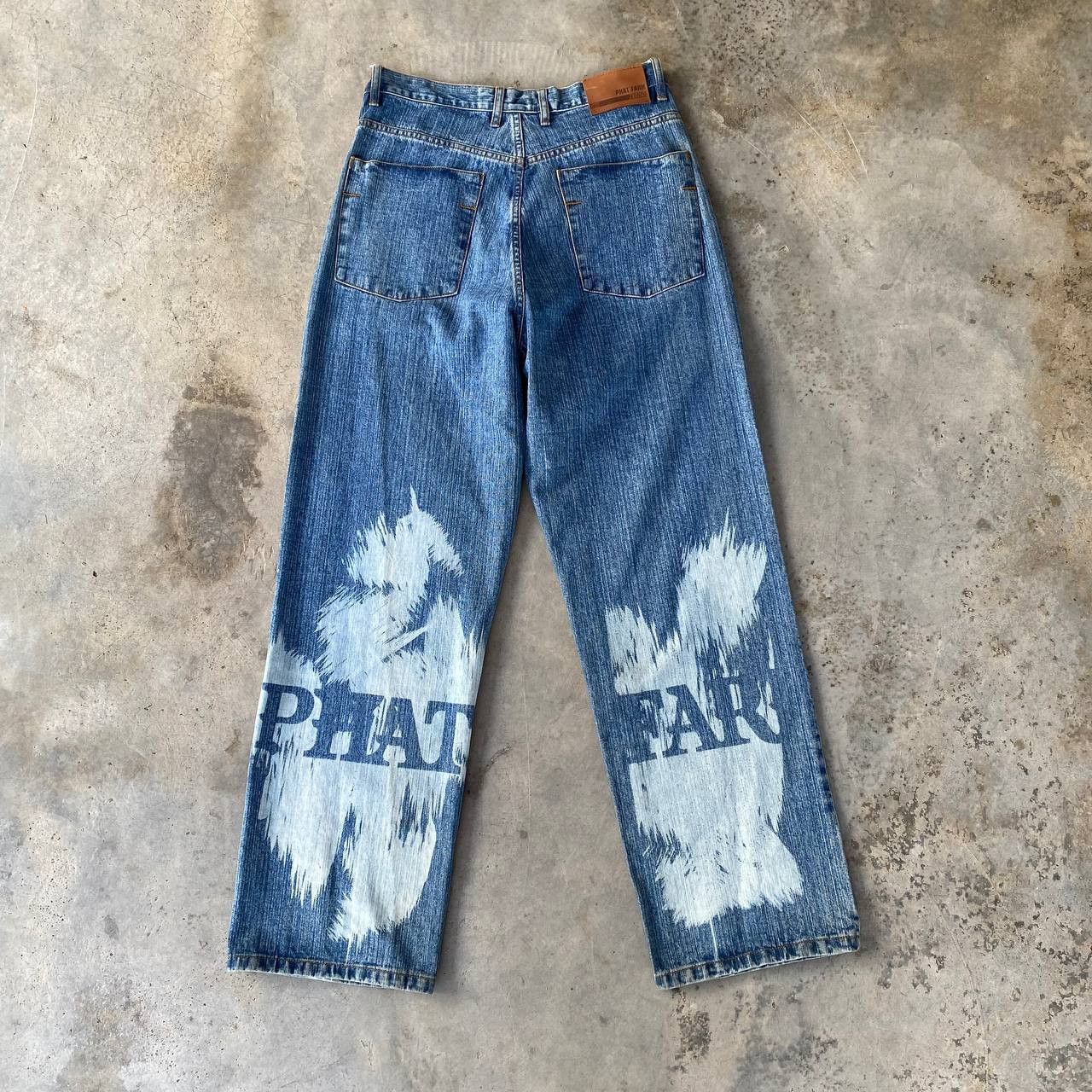 Phat Farm × Vintage VINTAGE 1992 PHAT FARM LOOSE CLASSIC AMERICAN FLAVA PAINTED Size US 35 - 1 Thumbnail