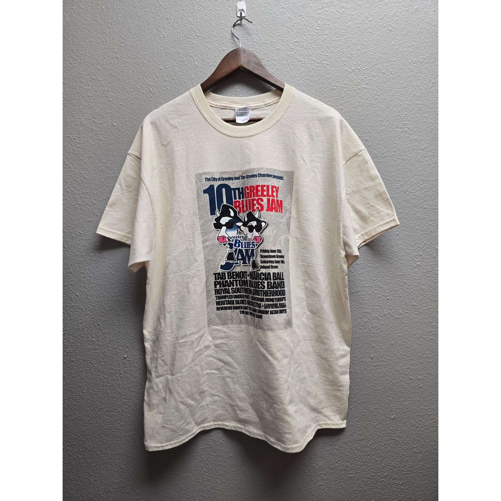 Gildan Blues Shirt Greeley Jam XL Festival Tee Phantom Blues Band Size US XL / EU 56 / 4 - 1 Thumbnail