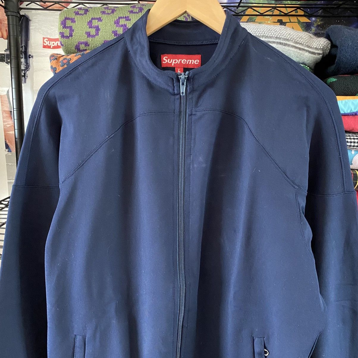 Supreme Vintage Supreme Bear Hug Jacket Navy Blue Archive 2002 Size US L / EU 52-54 / 3 - 2 Thumbnail