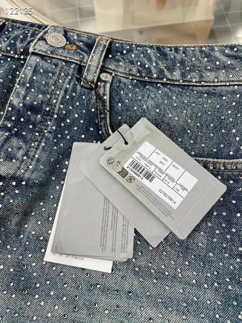 Balenciaga Balenciaga Short studded denim skirt with stars Size 37" - 5 Thumbnail