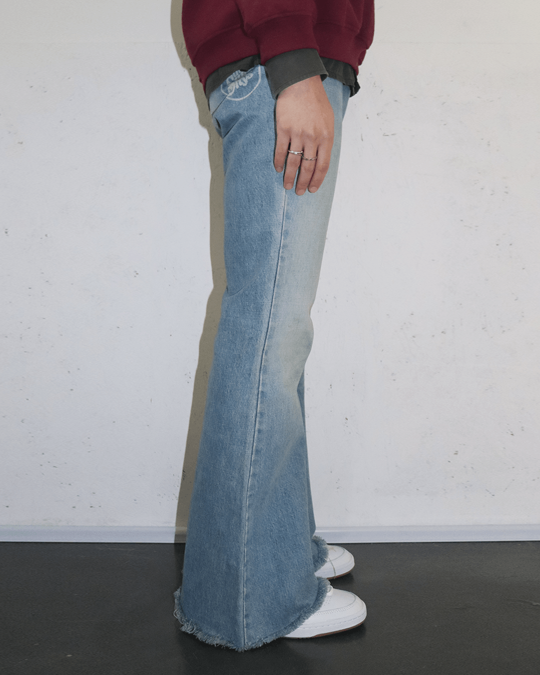 Hysteric Glamour Hysteric Glamour The Super Hys Printed Bootcut Denim Pants Size US 32 / EU 48 - 3 Thumbnail