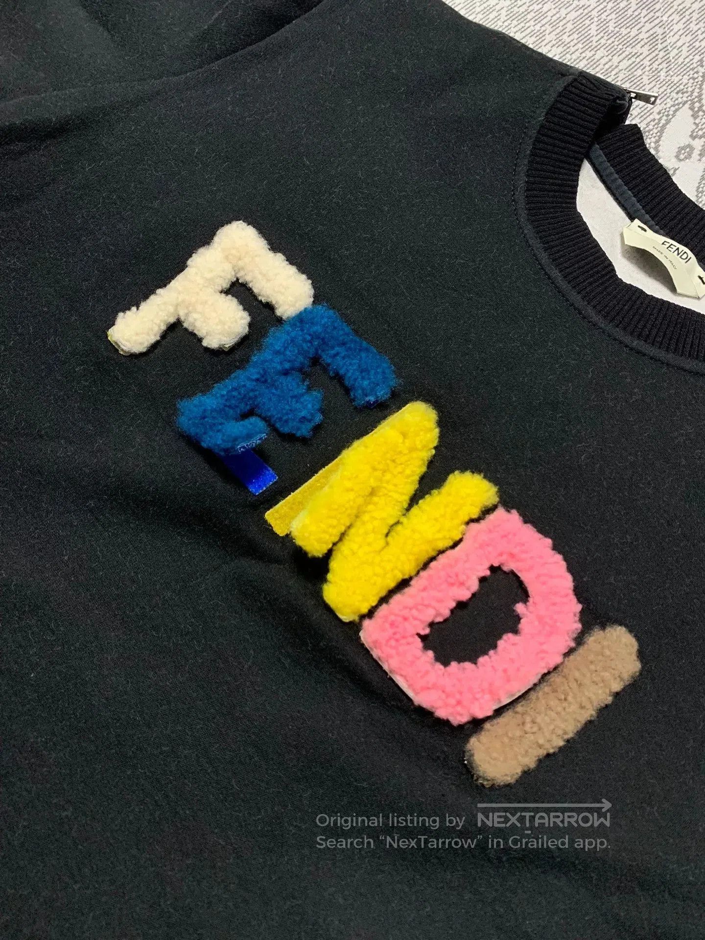 Fendi FENDI Colorful Detachable Logo Sweatshirt. Size US XXS / EU 40 - 4 Thumbnail