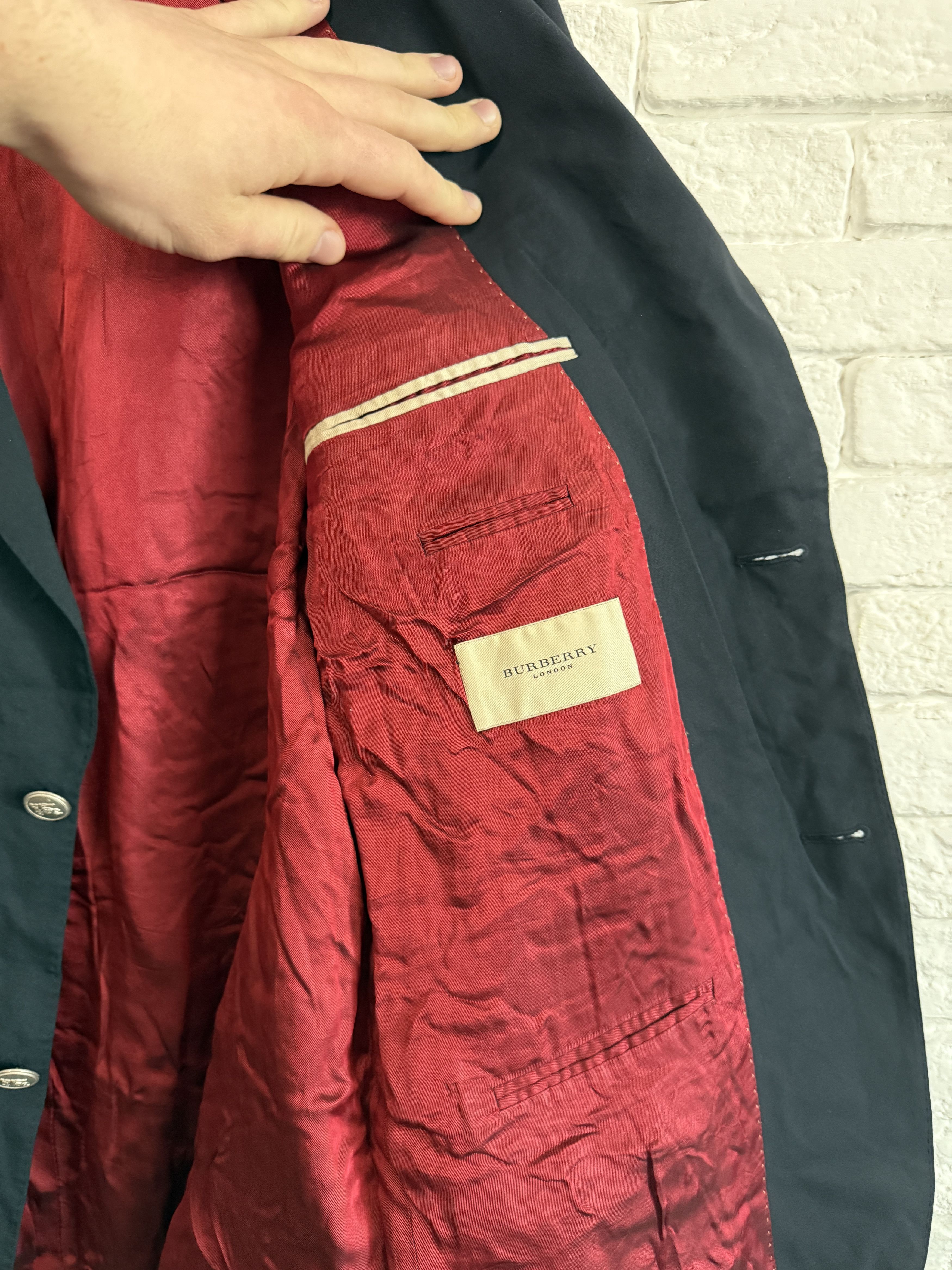 Burberry Blazer Burberry Man Jacket Sz 25 XL Size 50R - 3 Thumbnail