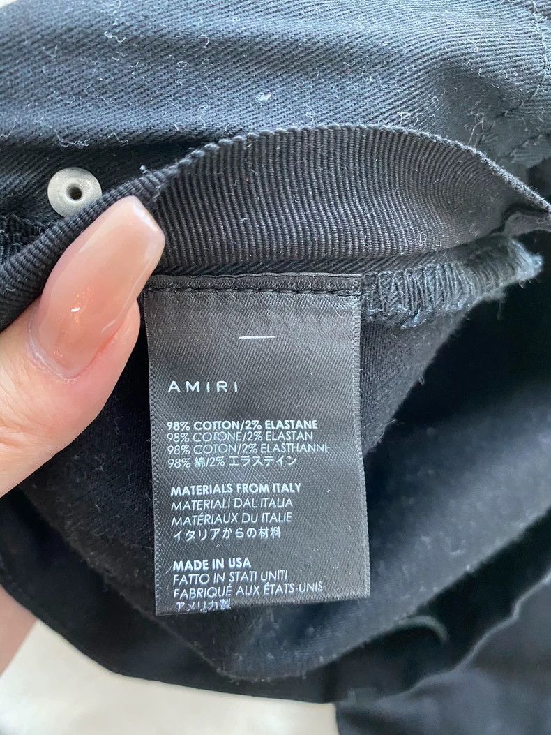 Amiri Amiri Black Side Stripe Destroyed Jean Size US 32 / EU 48 - 4 Thumbnail