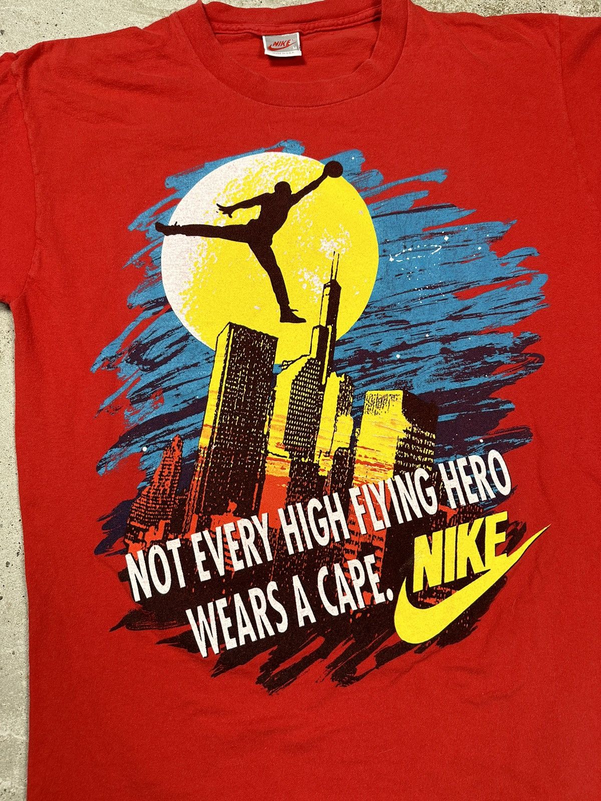 Nike Vintage 90s Nike Not Every High Flying Hero Wears A Cape Tee Size US M / EU 48-50 / 2 - 4 Thumbnail